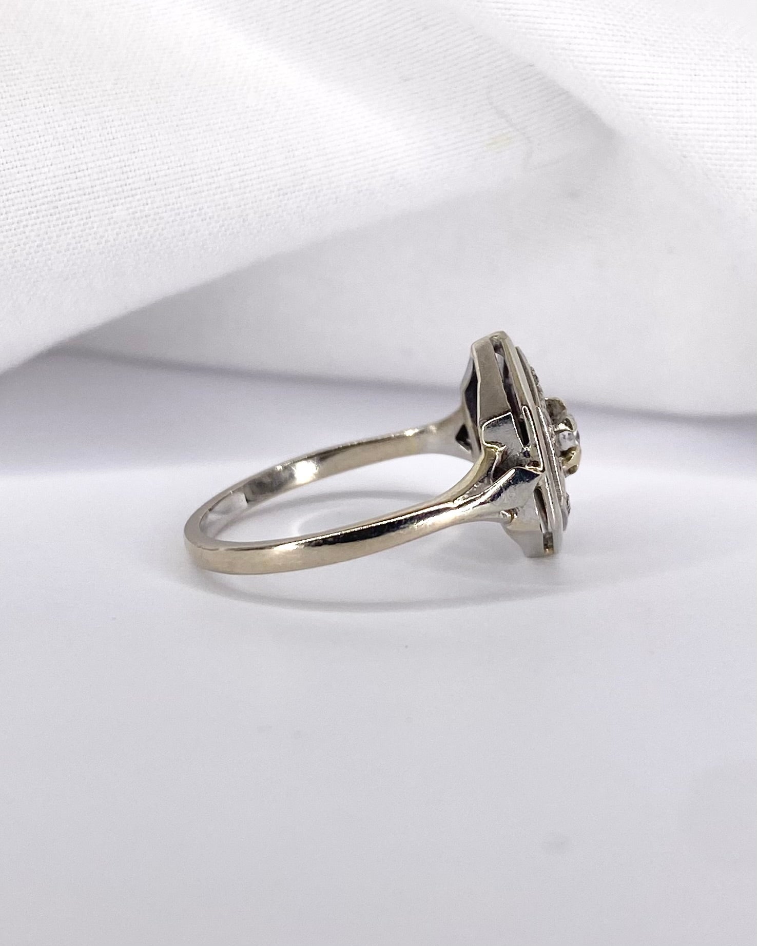 Bague Art Déco Diamants "Philippine"