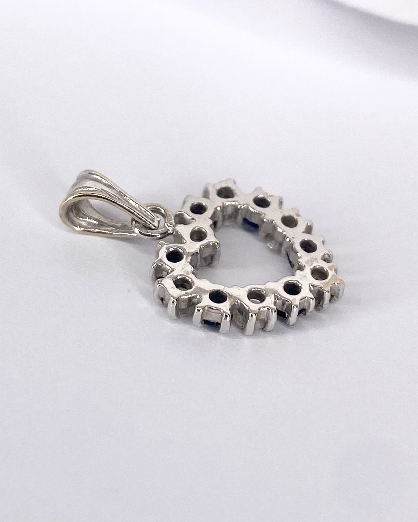 Pendentif Cœur Saphirs & Diamants "Carmen"