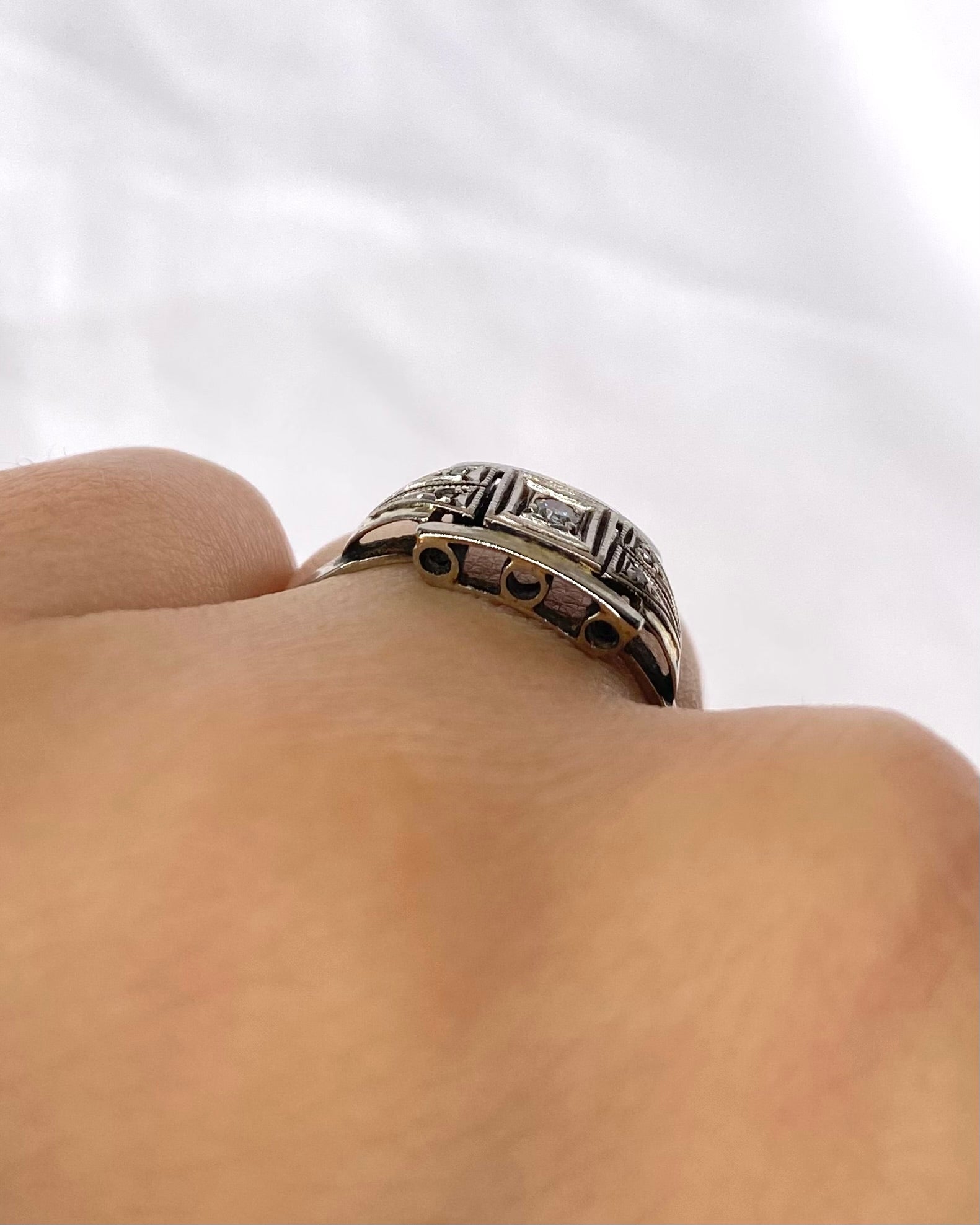 Bague Art Déco Diamants "Magda"