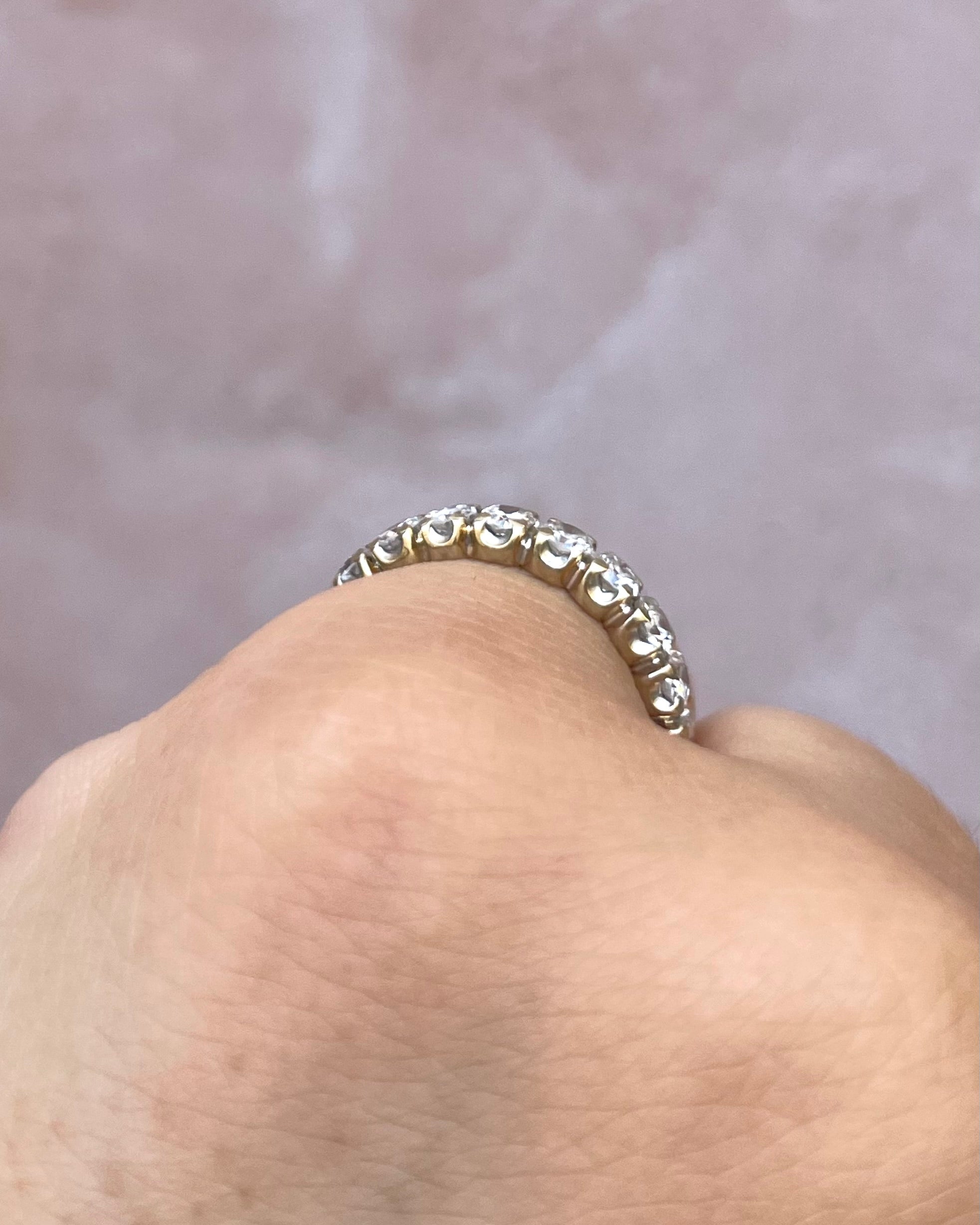 Alianza Americana Pinky Diamants 1.40 quilates 3.6 mm "Louisa"