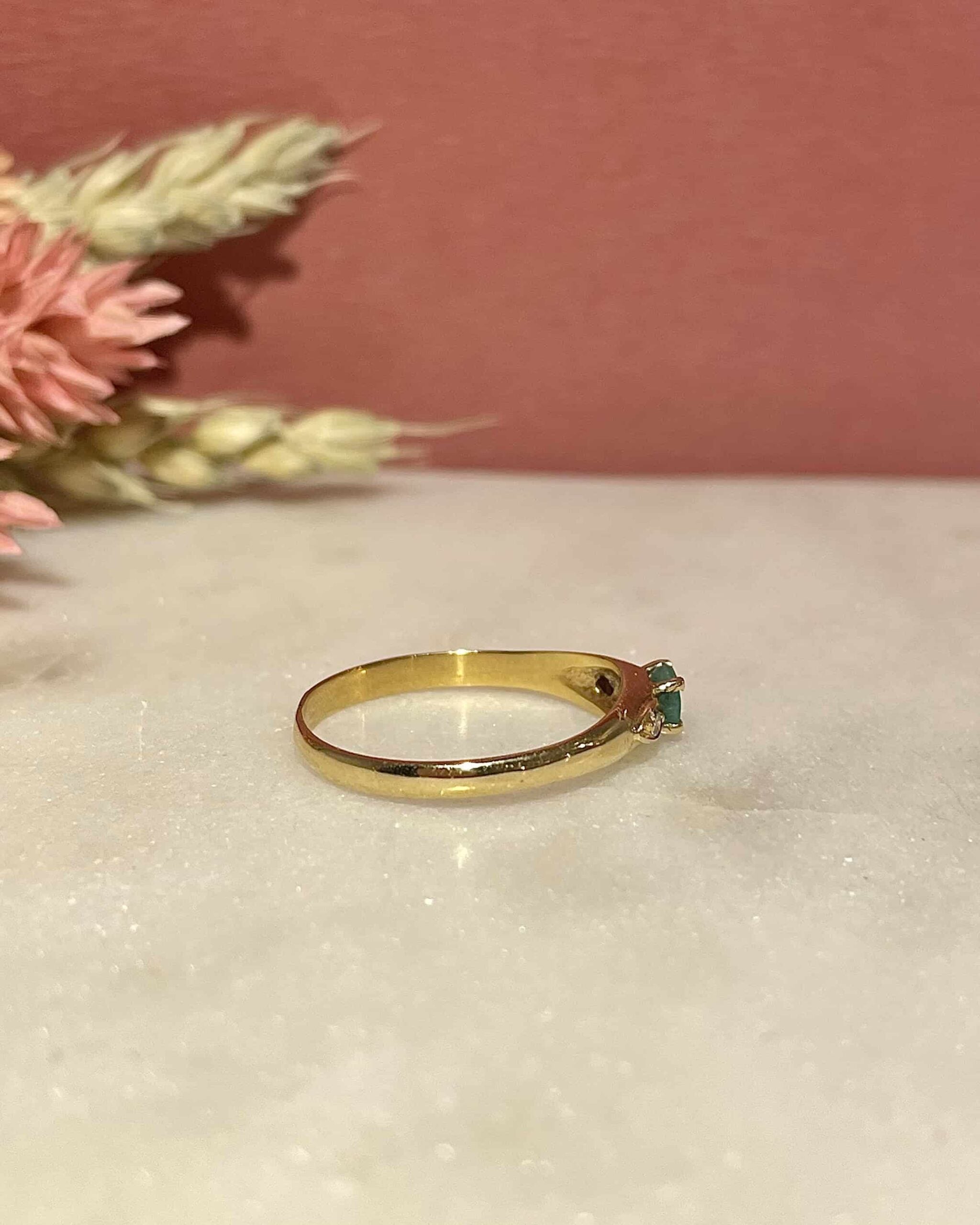 Bague Trilogie Emeraude & Diamants "Amari"
