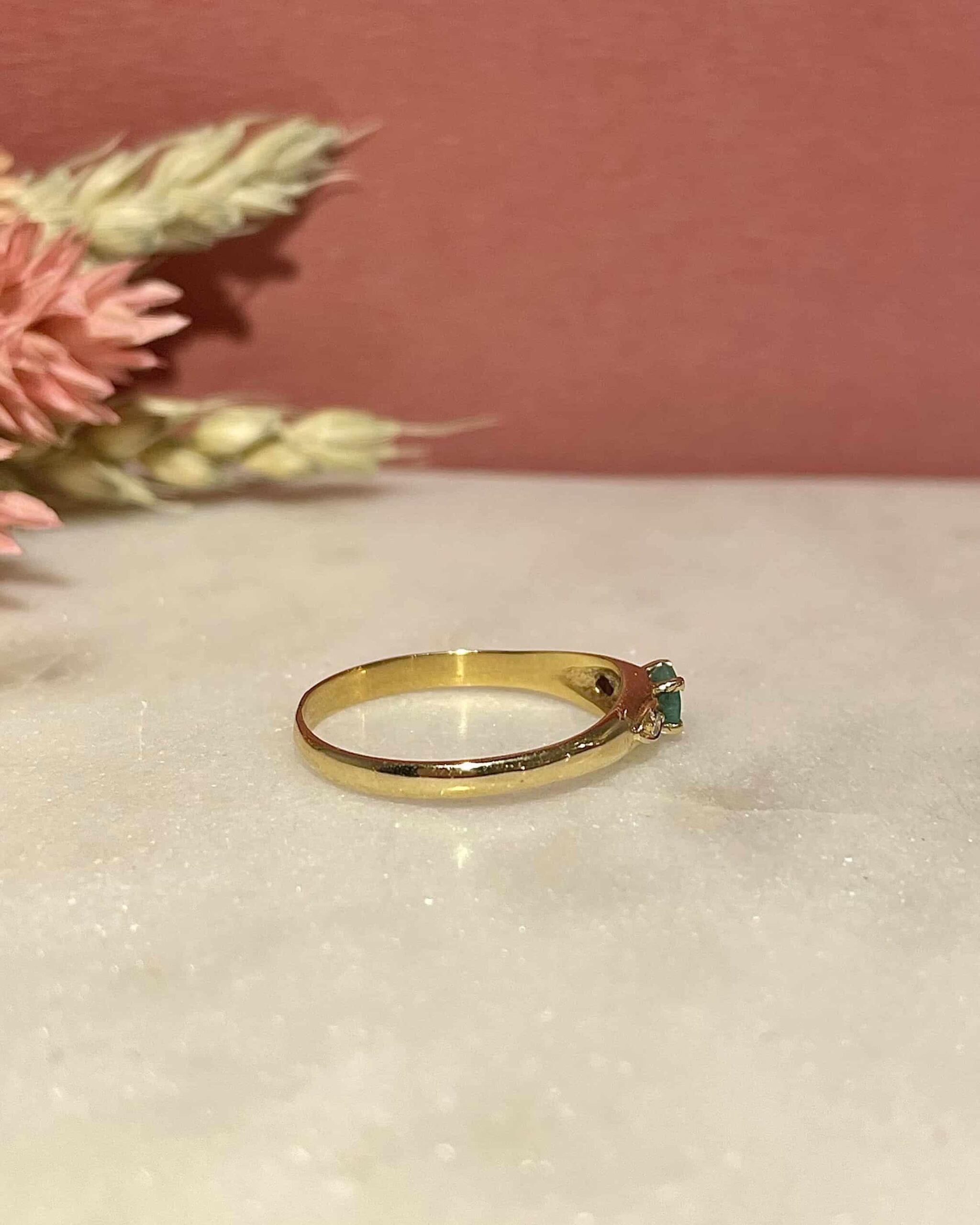 Bague Trilogie Emeraude & Diamants "Amari" - Elliade Paris