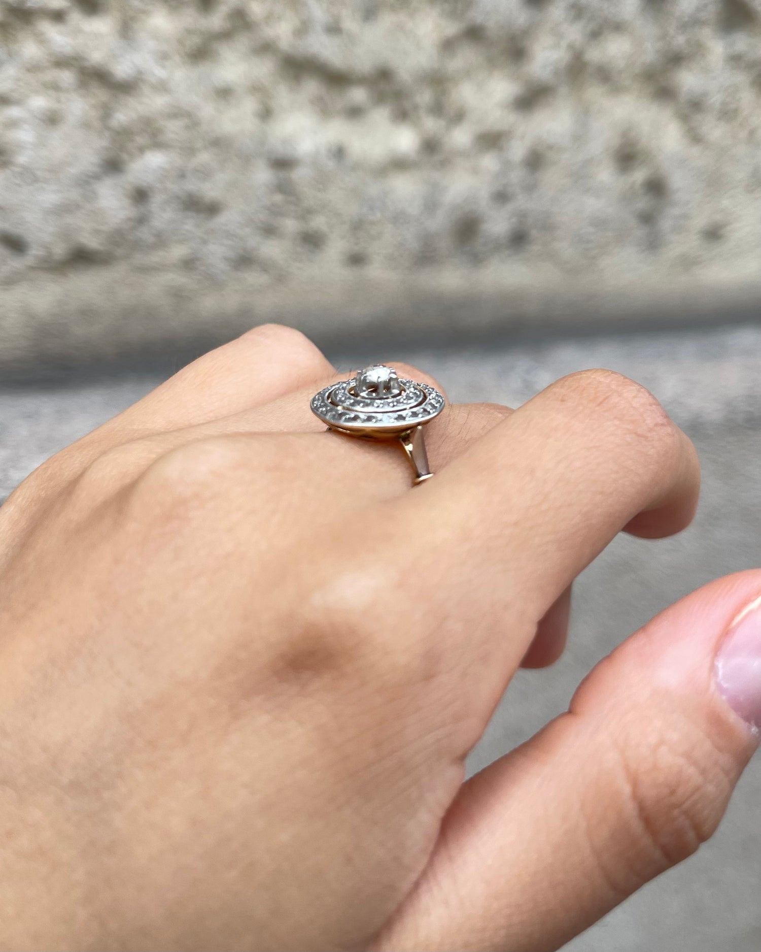 Bague Art-déco 25 Diamants "Esmée"