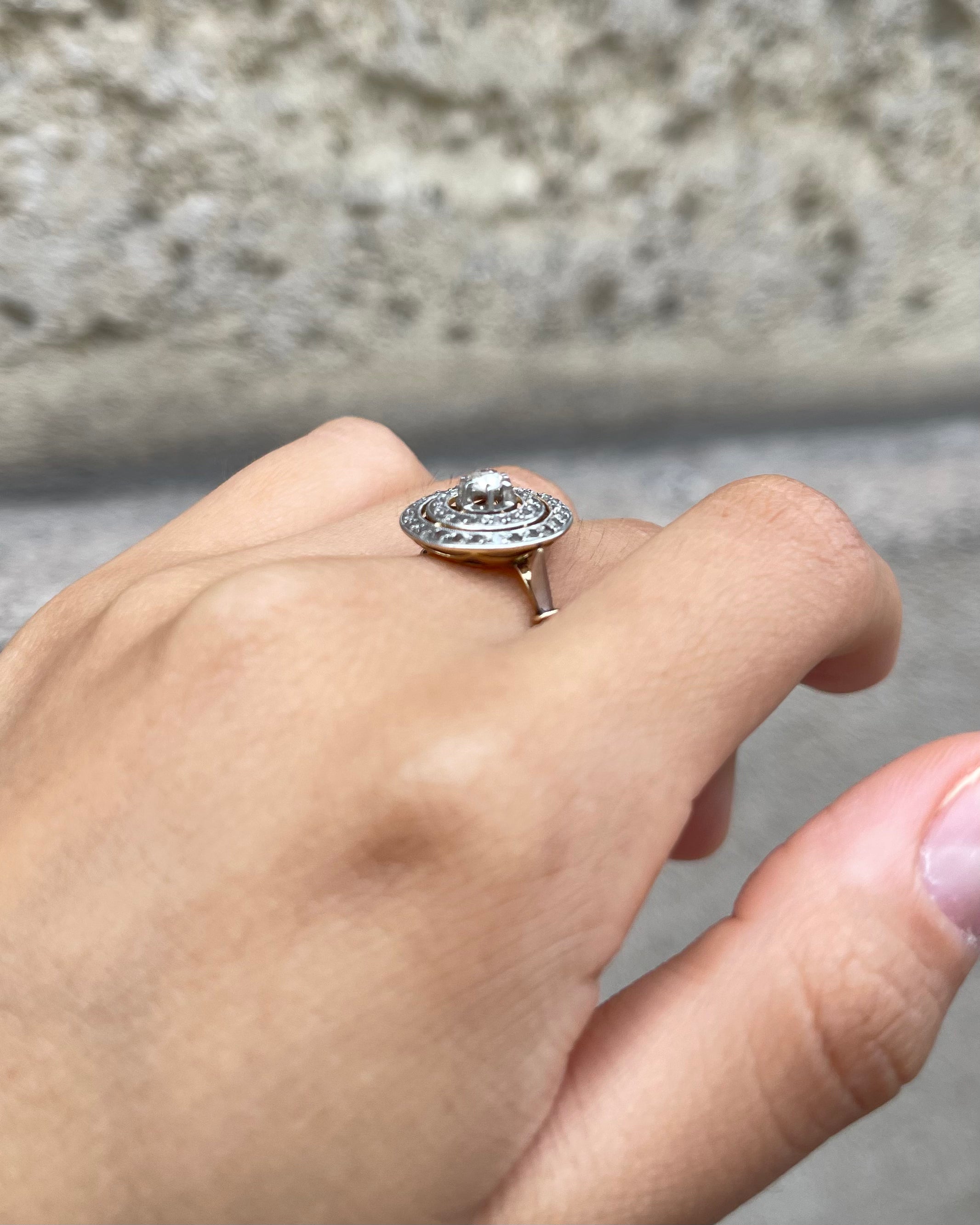 Bague Art-déco 25 Diamants "Esmée"