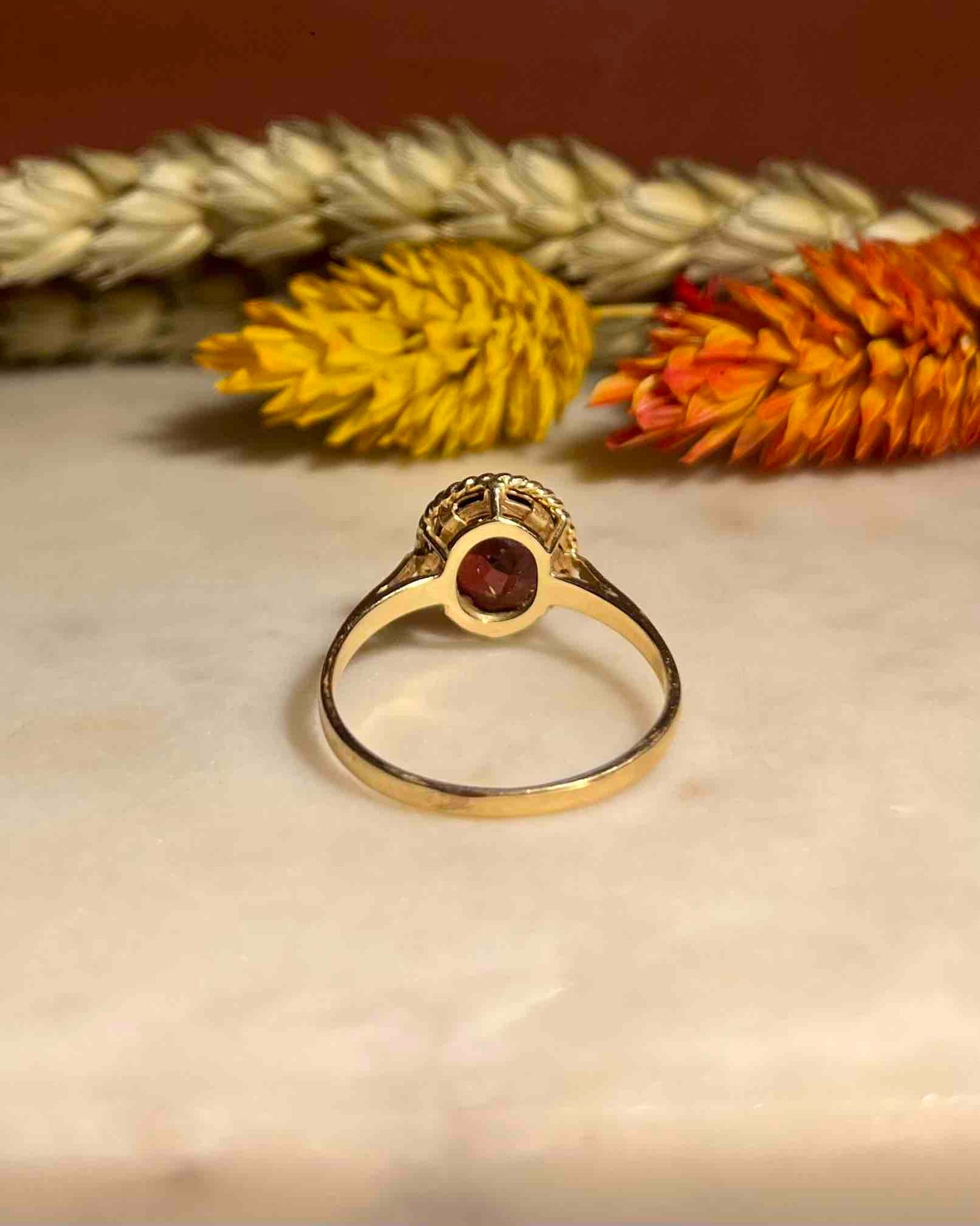 Bague Vintage Grenat "Courtney"
