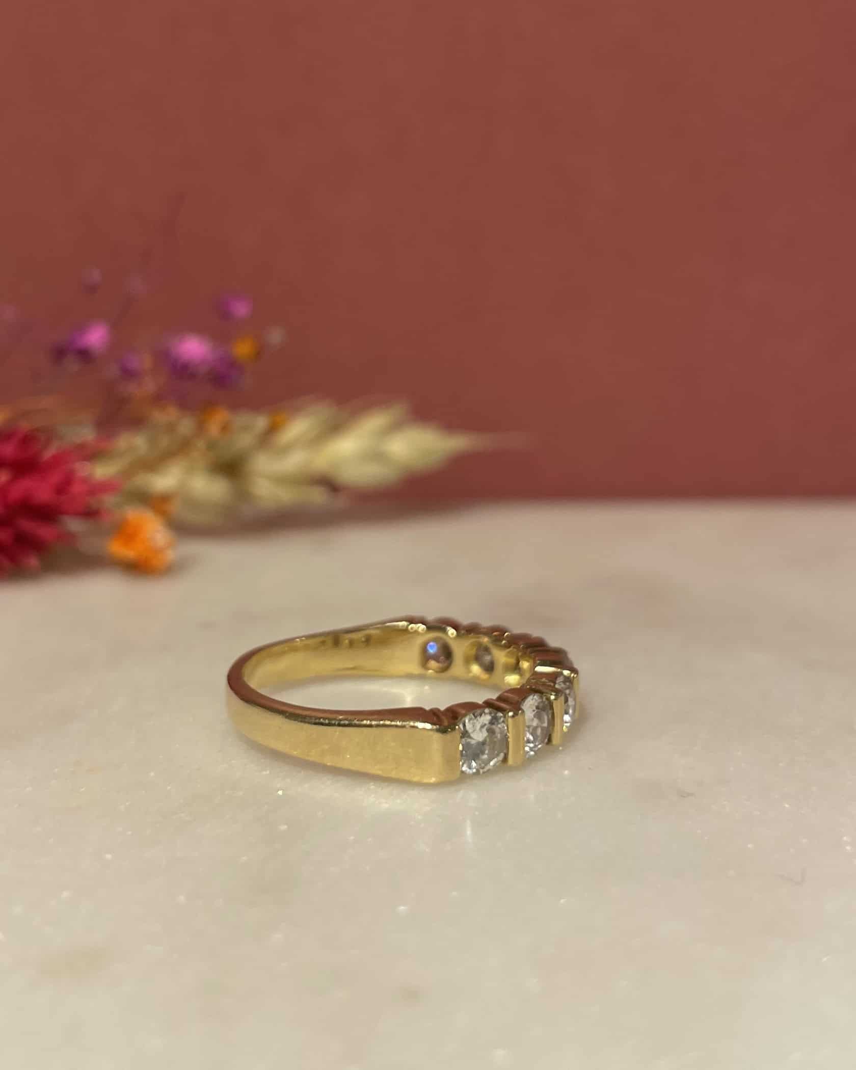 Demi-Alliance Vintage 7 Diamants 1.05 Carat "Valentina"