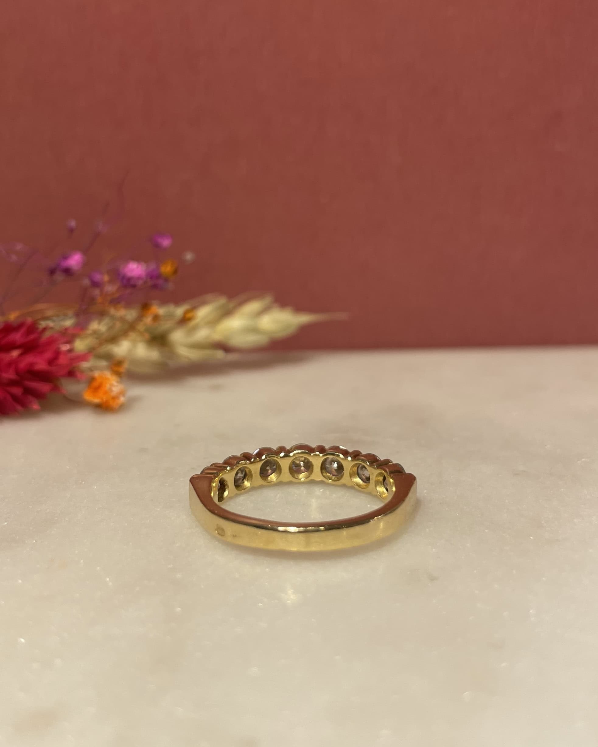 Demi-Alliance Vintage 7 Diamants 1.05 Carat "Valentina"