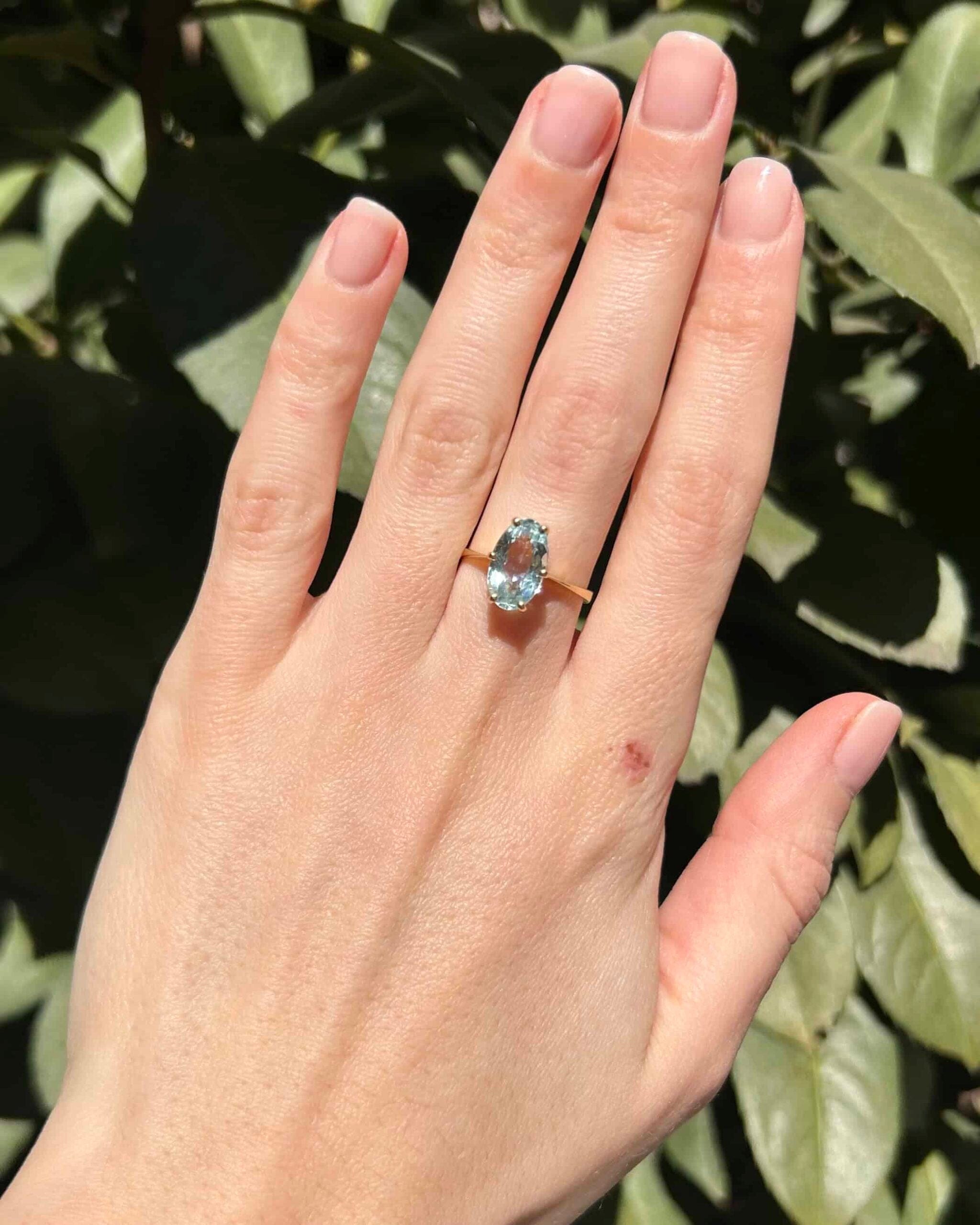 "Mirine" 2.40 Carat Aquamarine Cocktail Ring