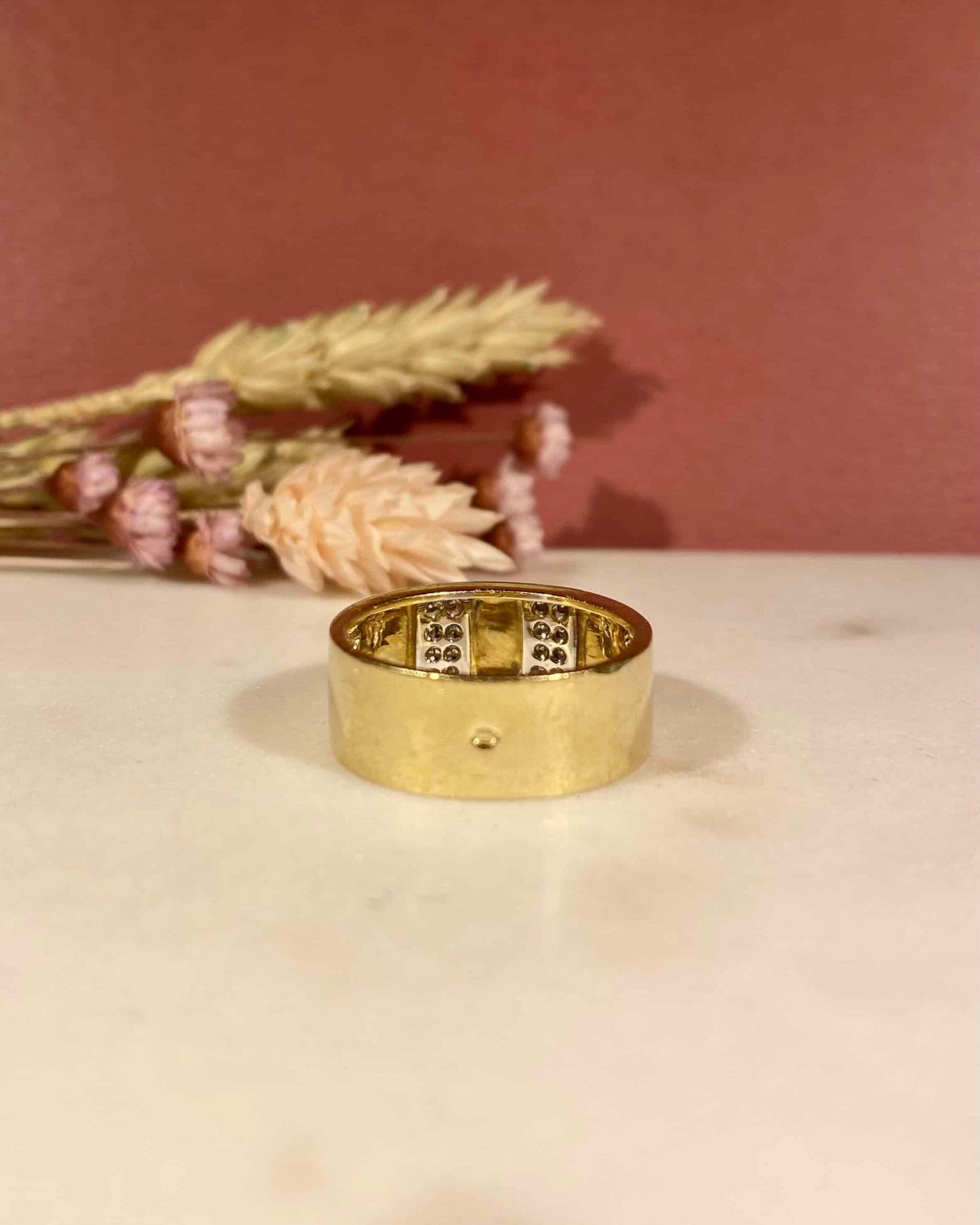 Bague Jonc Or & 16 Diamants "Toria" - Elliade Paris