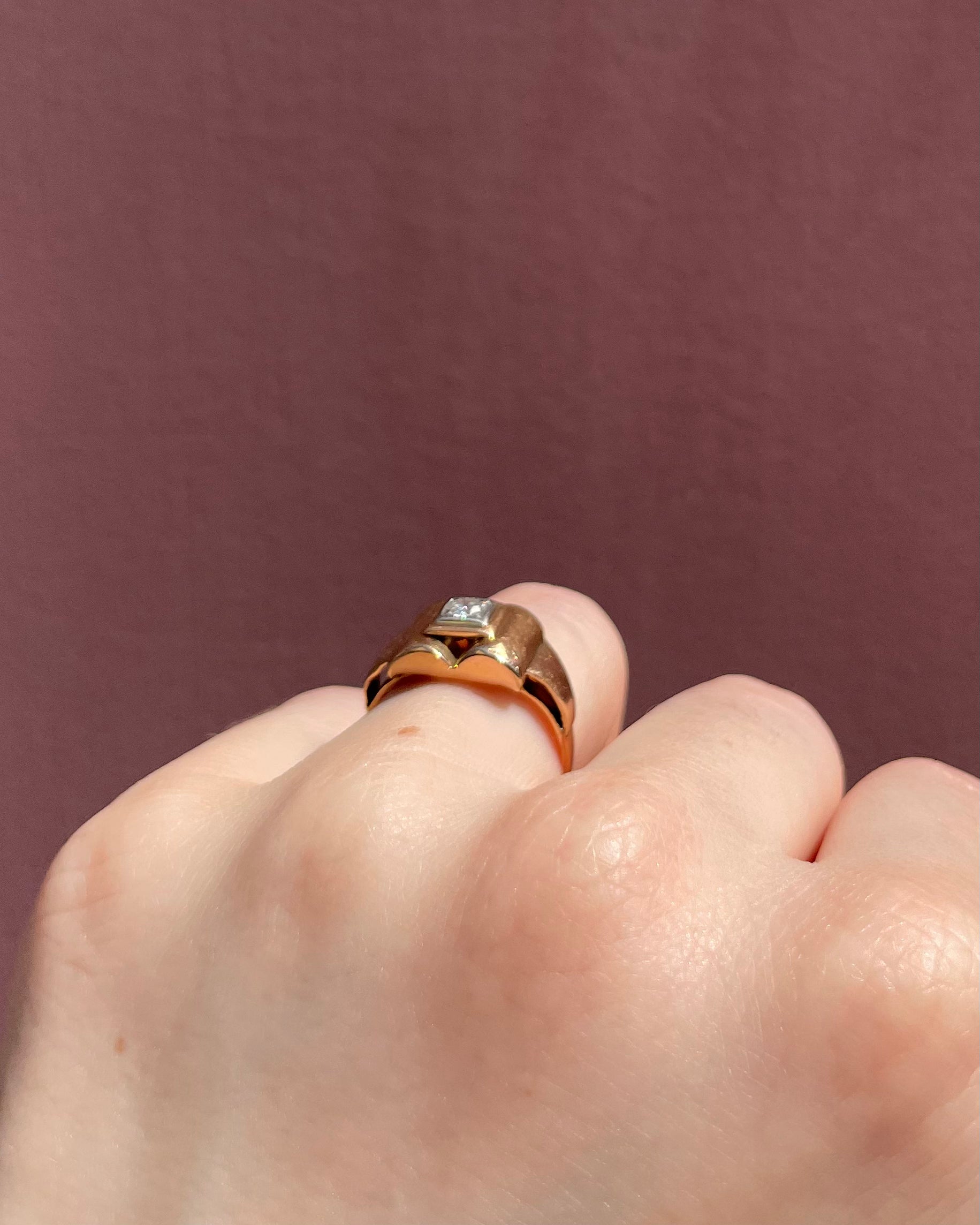 Bague Tank Diamant Vintage "Corine"