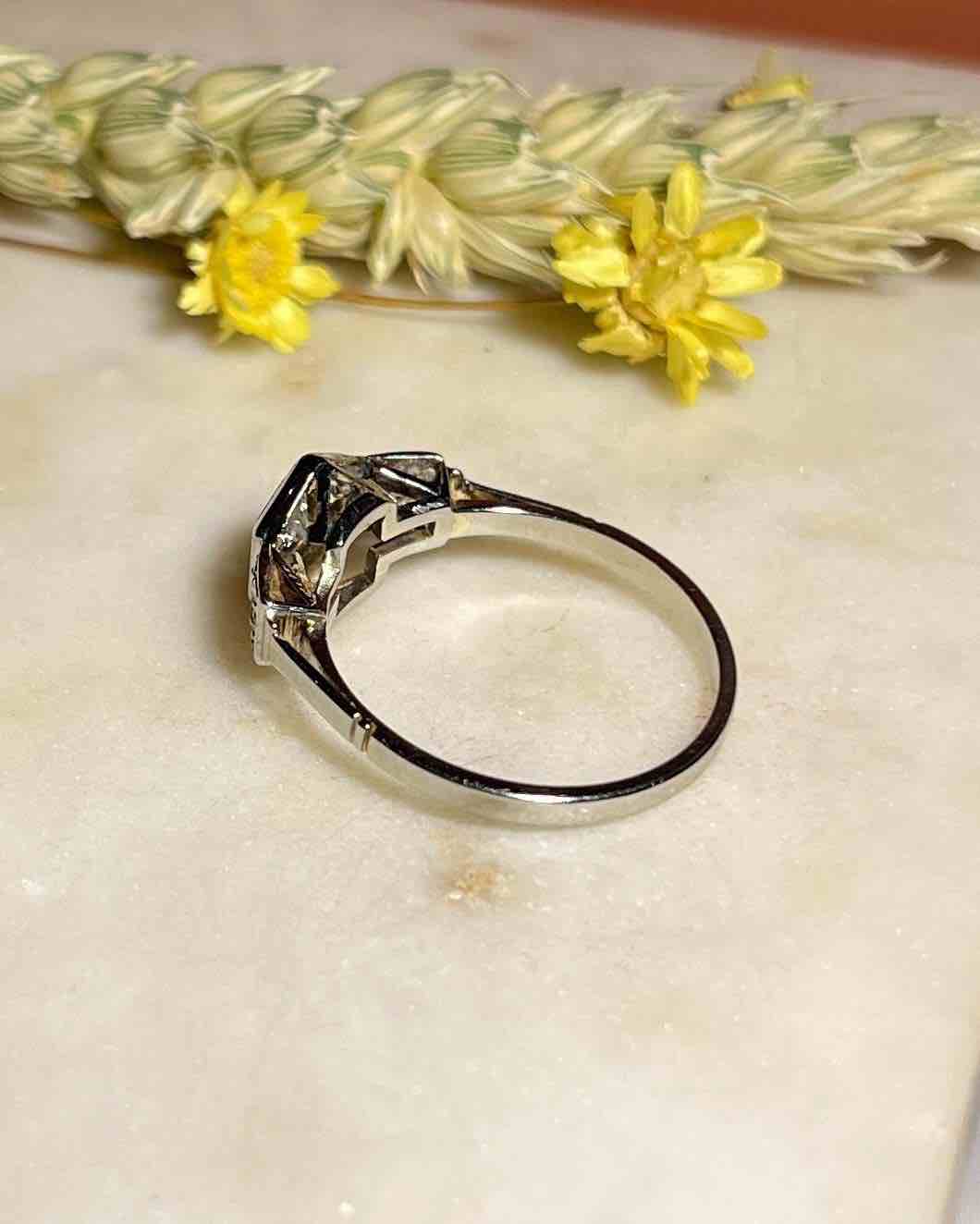 Anillo de diamantes Art Déco "Juliette"