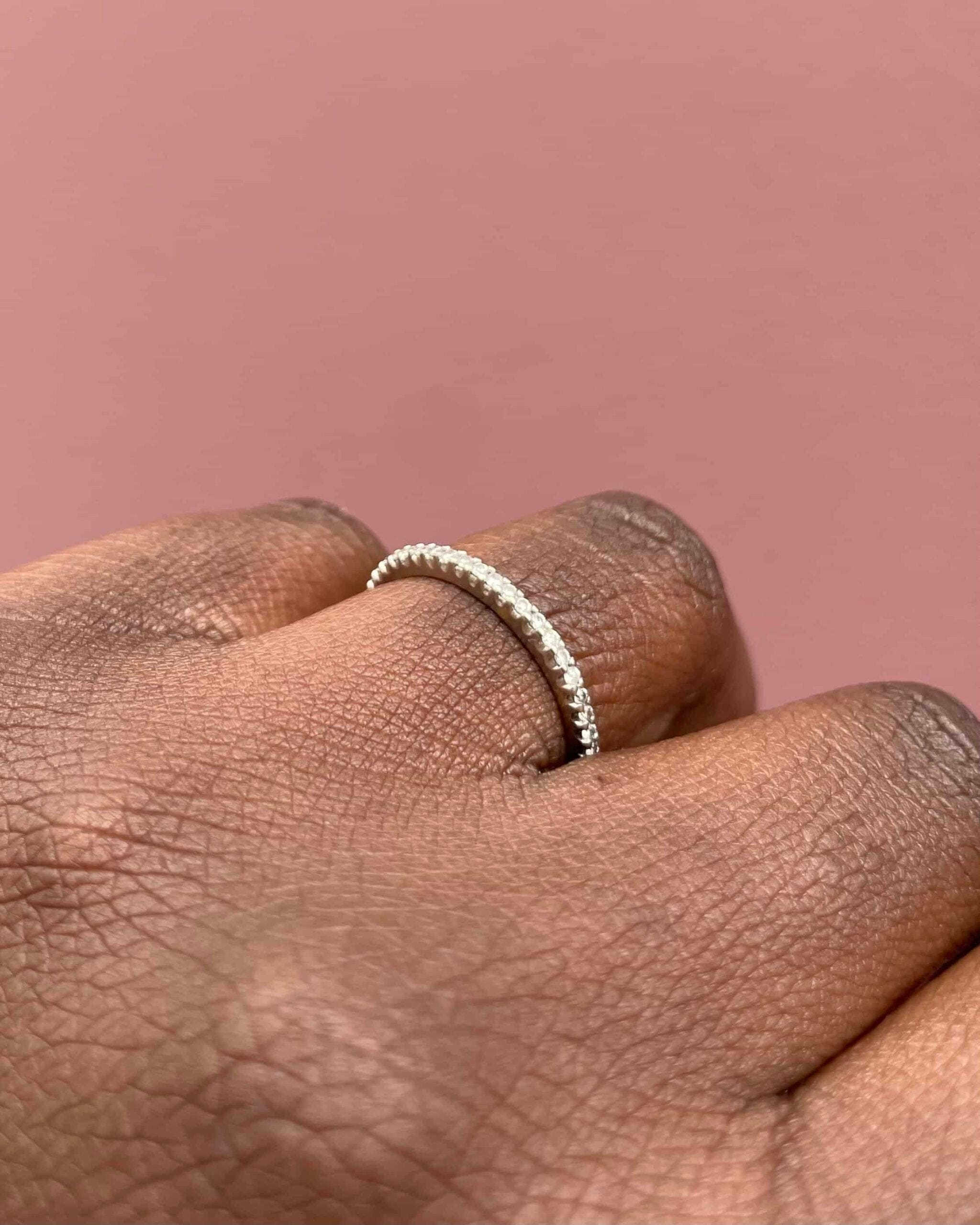 Demi-Alliance Vintage 11 Diamants "Lilia" - Elliade Paris