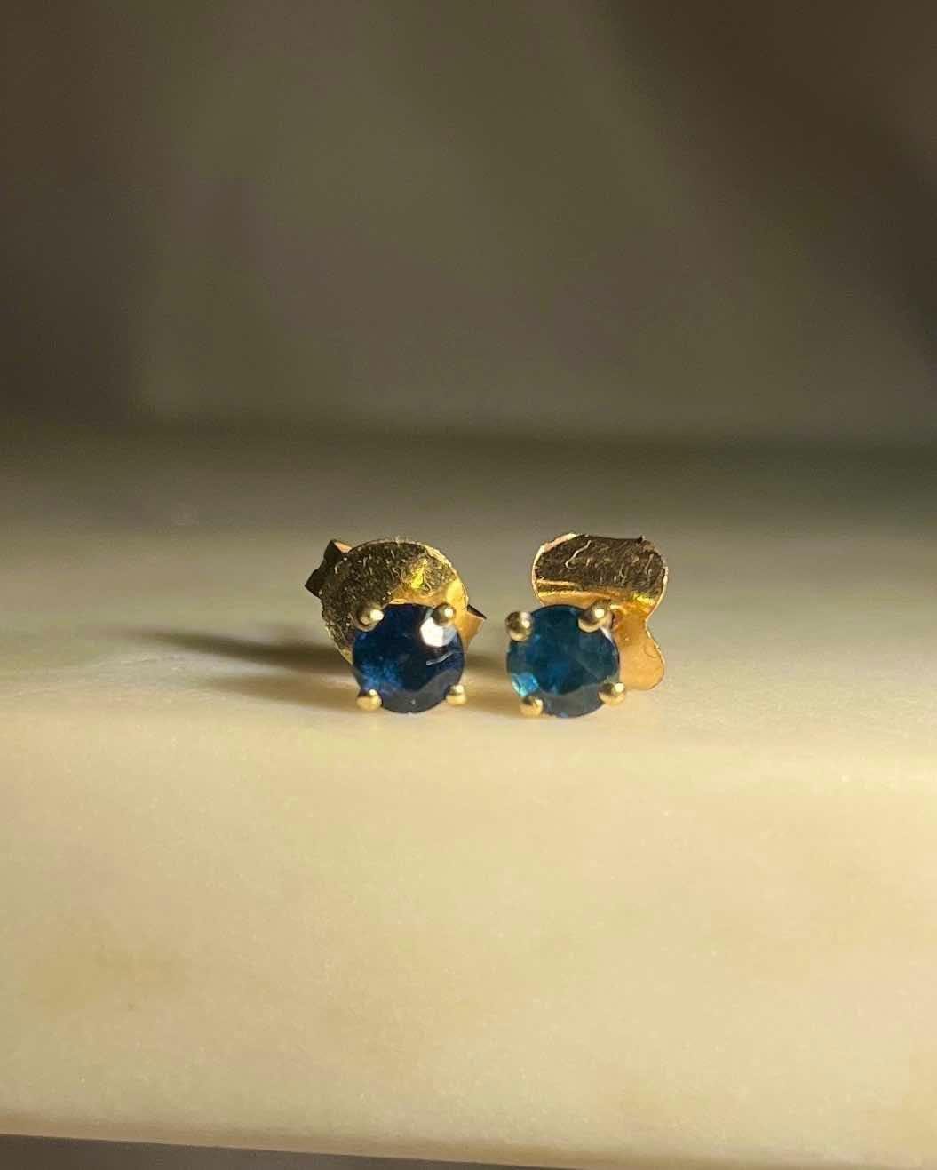 Pendientes de zafiro "Lucie"