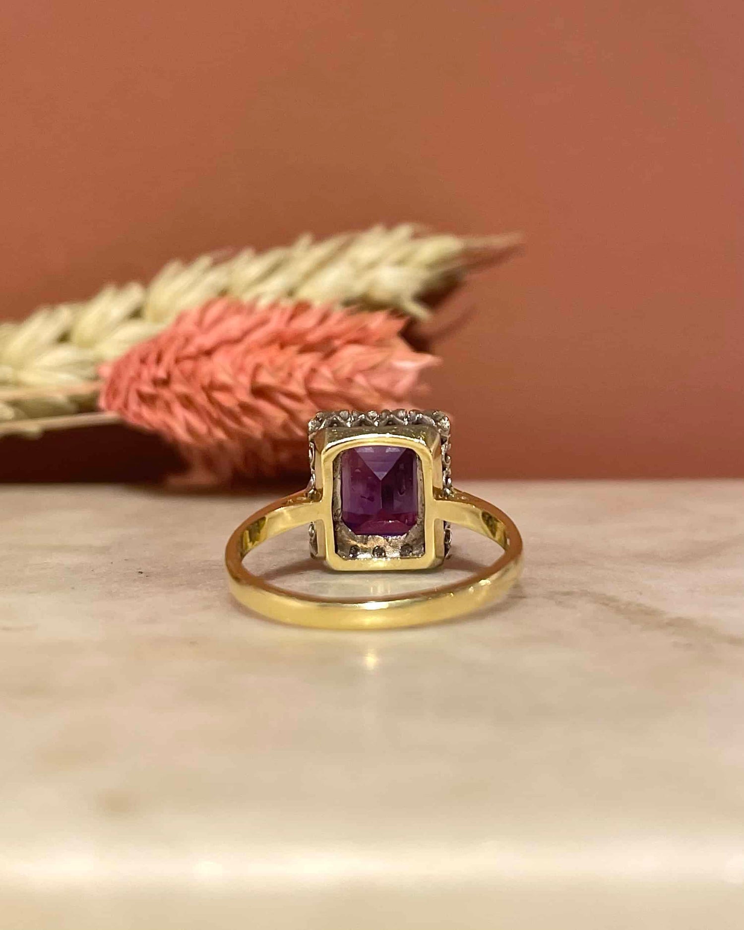 Bague Marguerite Améthyste 2.35 carat & Diamants "Adriana"