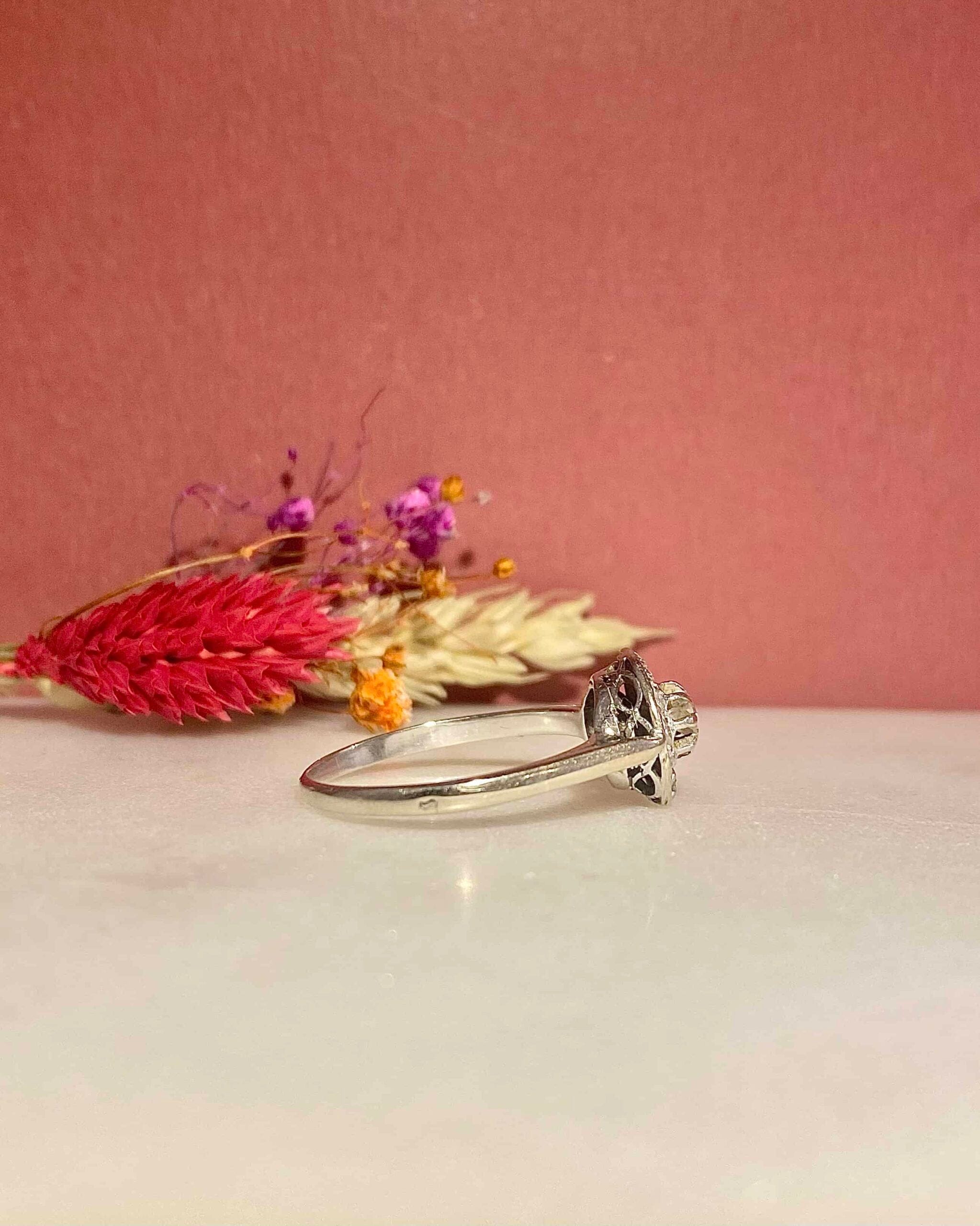 Bague Vintage Art-Déco 15 Diamants "Brianna"