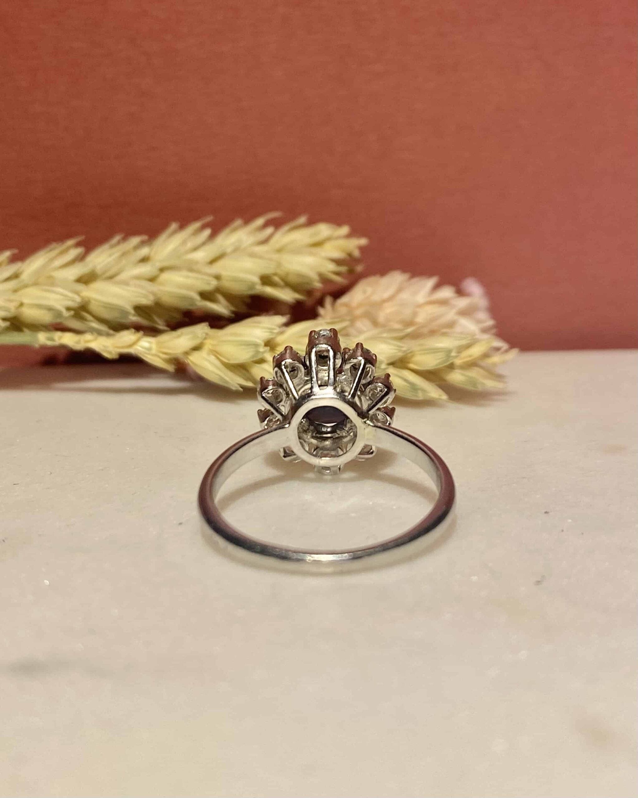 Bague Marguerite Saphir 2 Carats & Diamants "Vivo"
