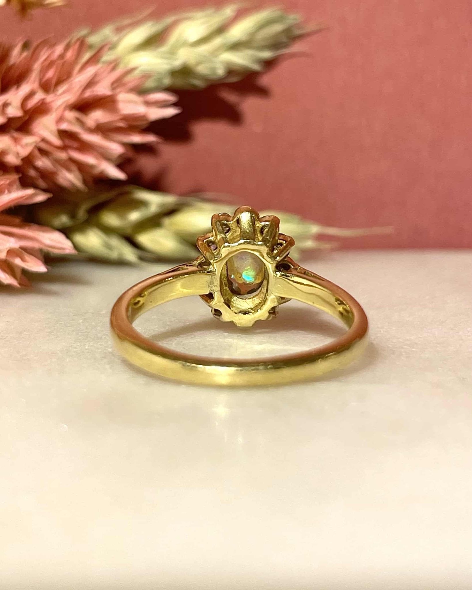 Marguerite Vintage Opale & Diamants “Soraïa” - Elliade Paris