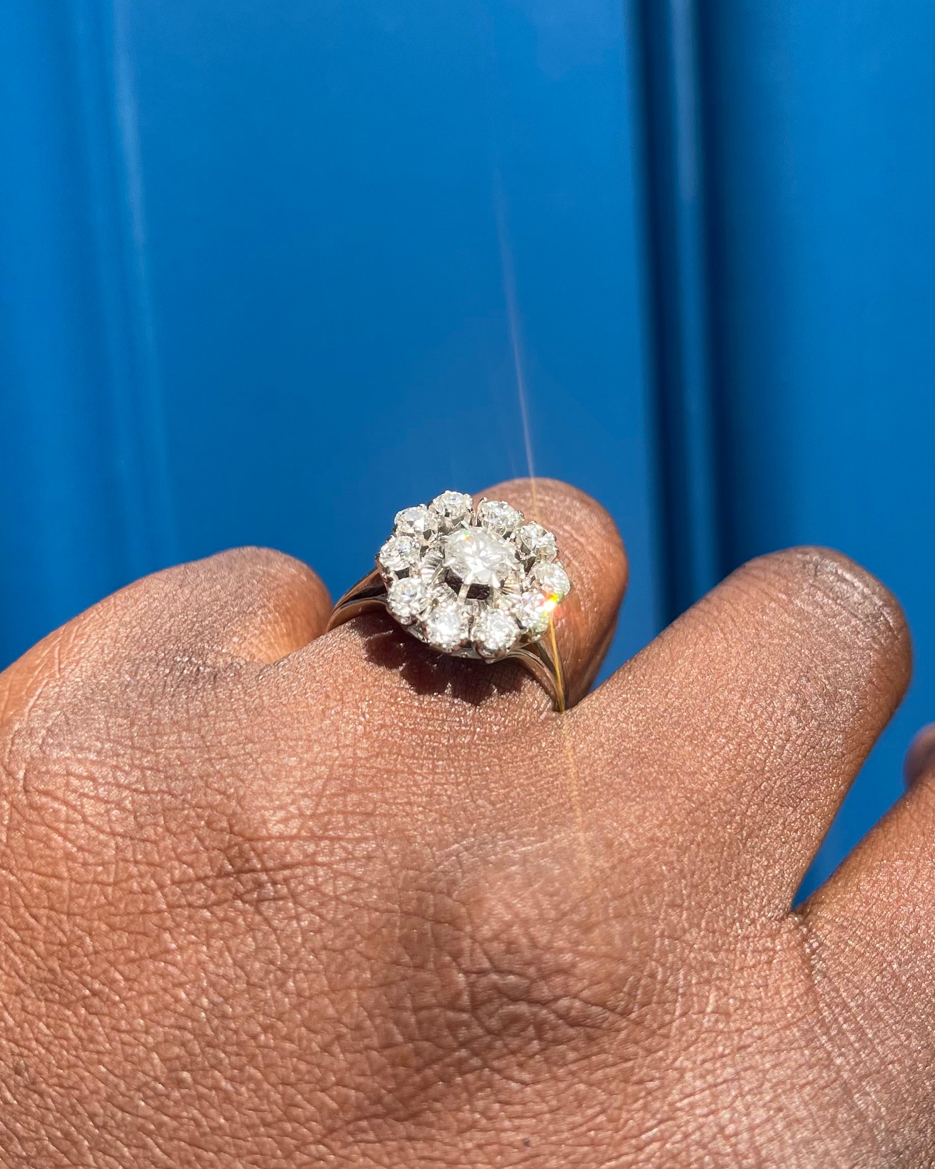 Bague Marguerite Diamants 1.35 carat “Daphné”