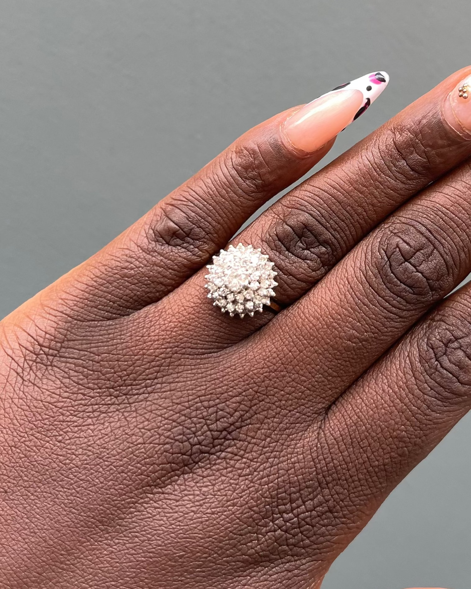 Bague Marguerite 53 Diamants 1.24 Carat "Nina"