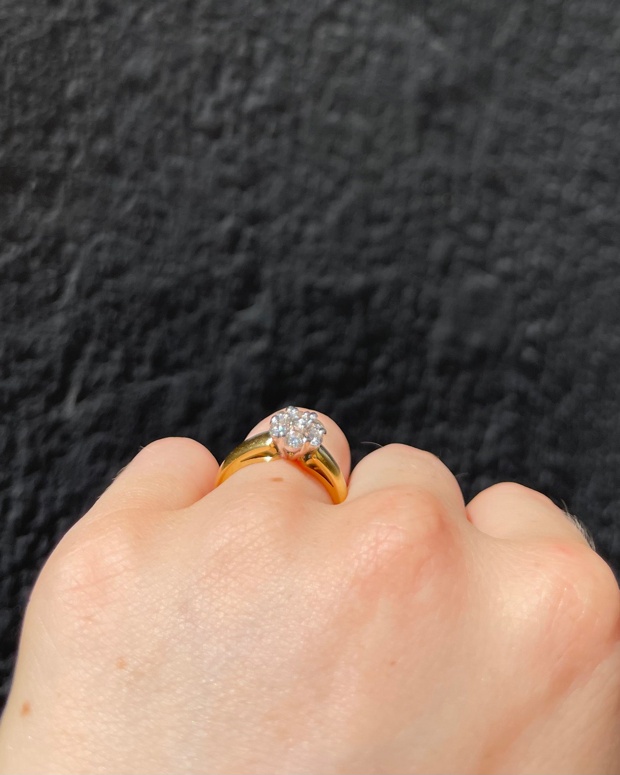 Bague Marguerite Diamants 0.62 carat "Sachaé"
