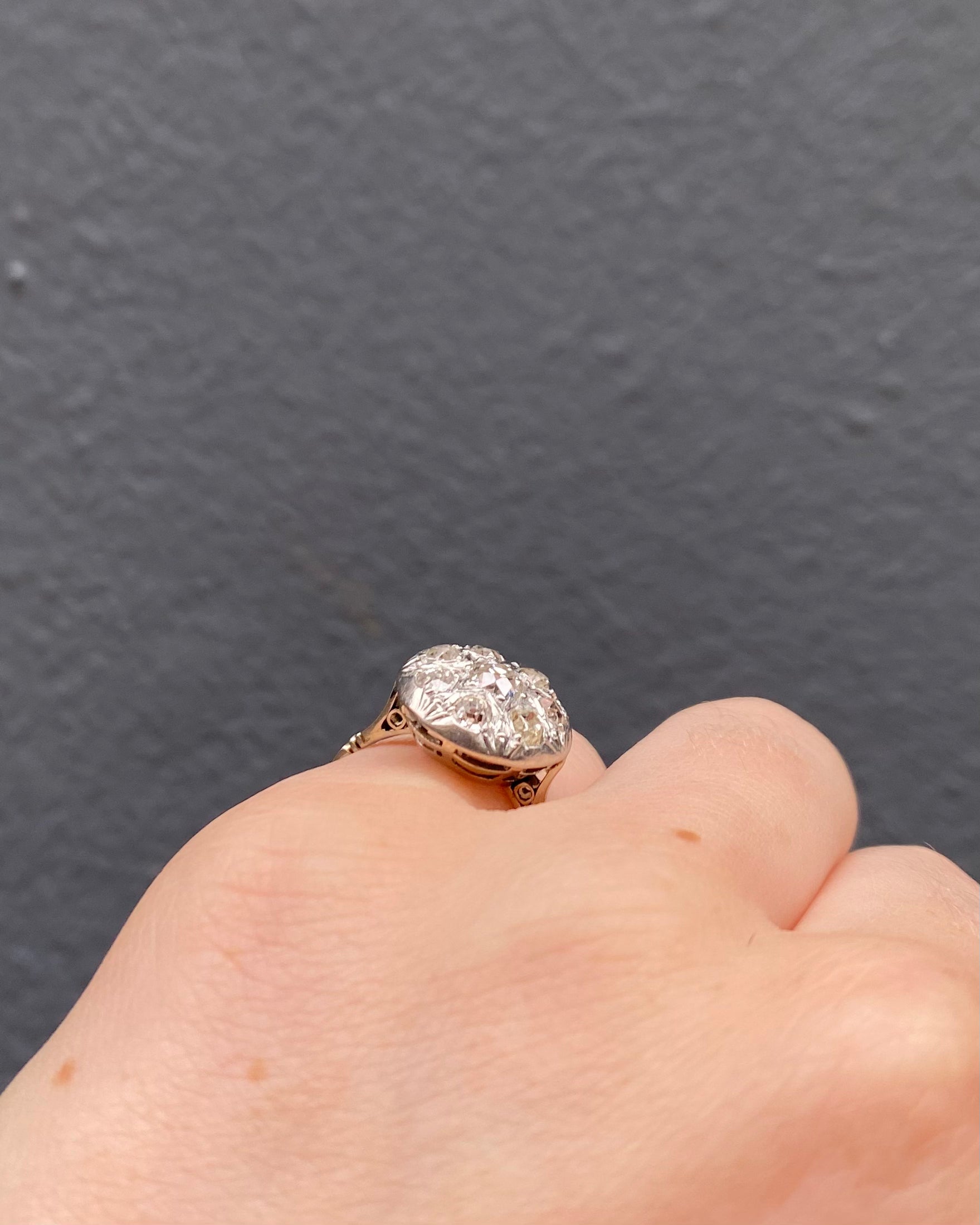 Bague Art-Déco Diamants 1.16 carat "Kyla"