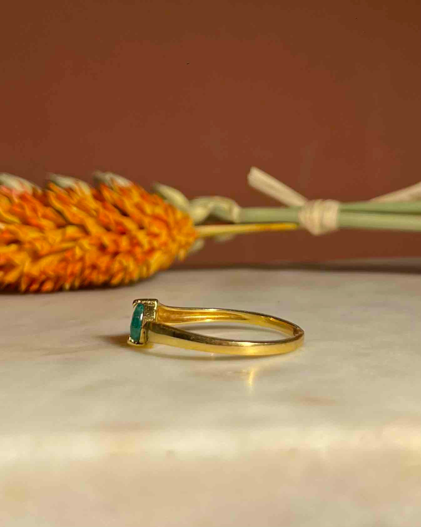 Anillo vintage de esmeralda "Jordana"
