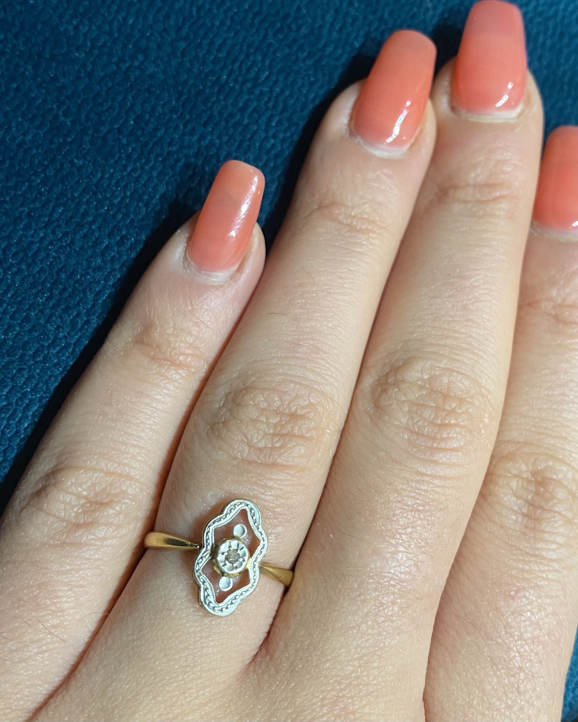 Bague Art Déco Diamants "Mélania"