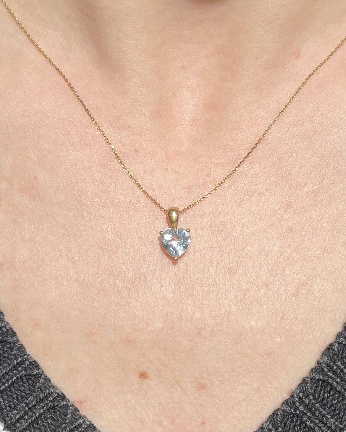 Pendentif Aigue - Marine 1.05 carat "Tayna" - Elliade Paris