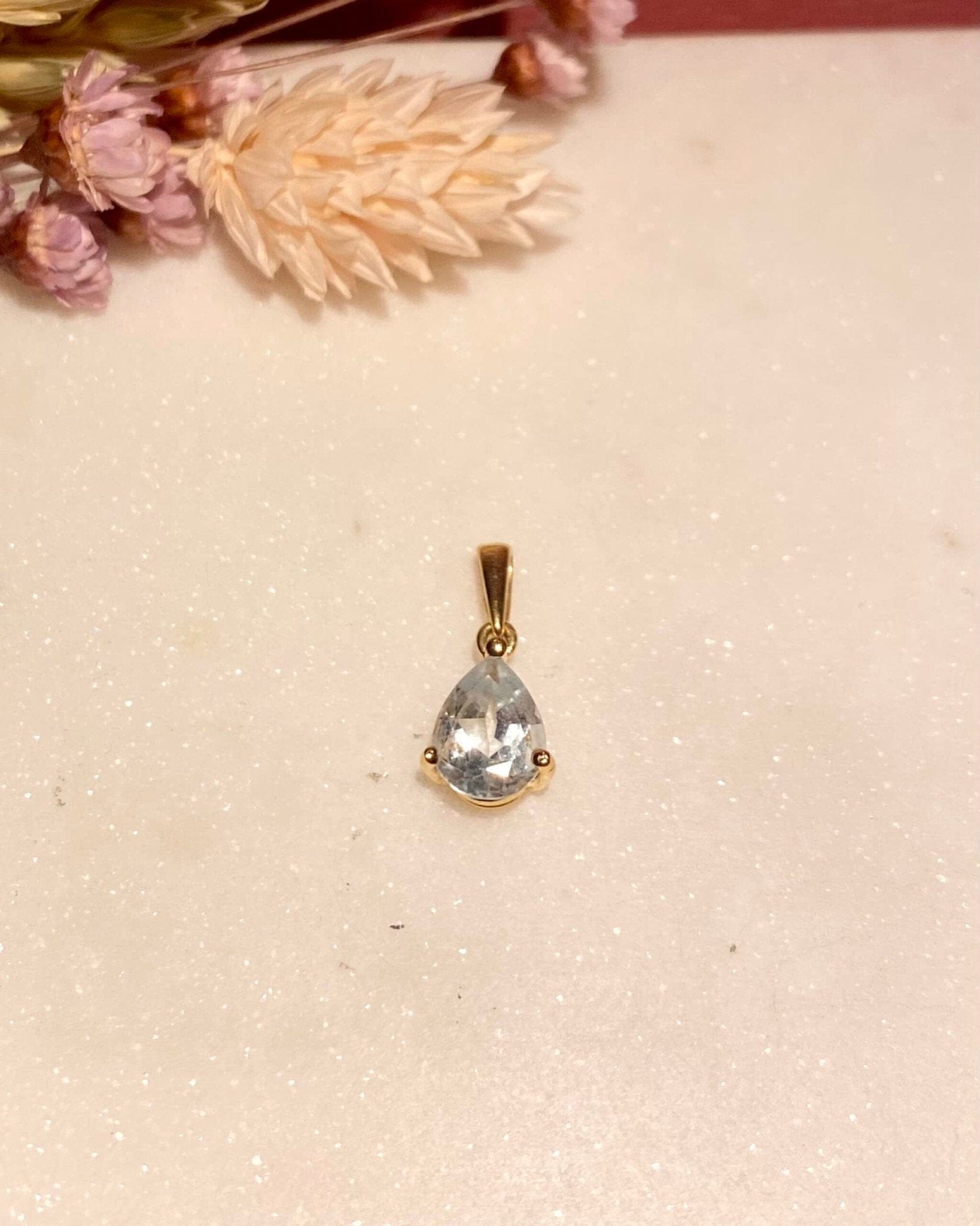 Pendentif Aigue - Marine 1.15 carat "Arielle" - Elliade Paris