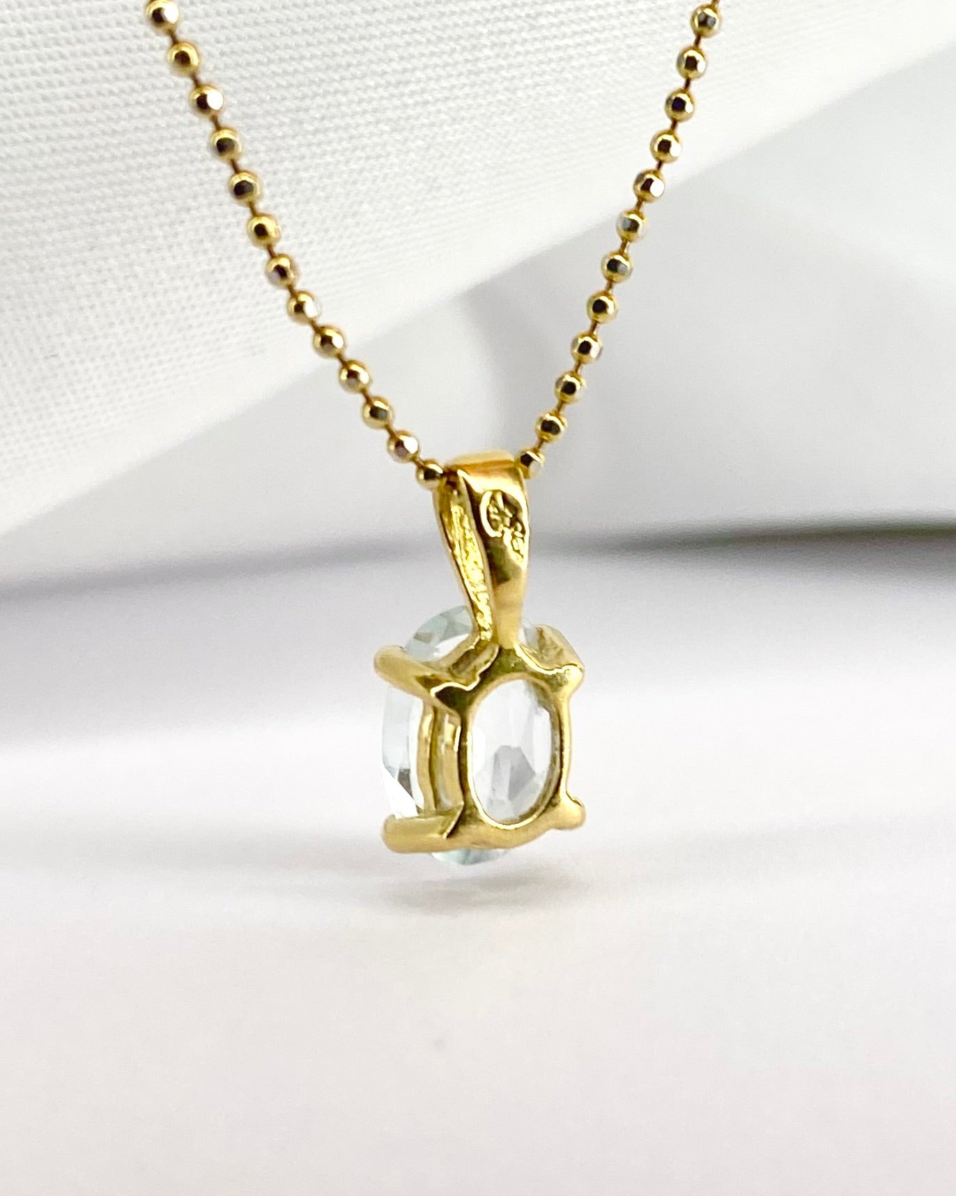 Pendentif Aigue - Marine 1.15 carat "Mayra" - Elliade Paris