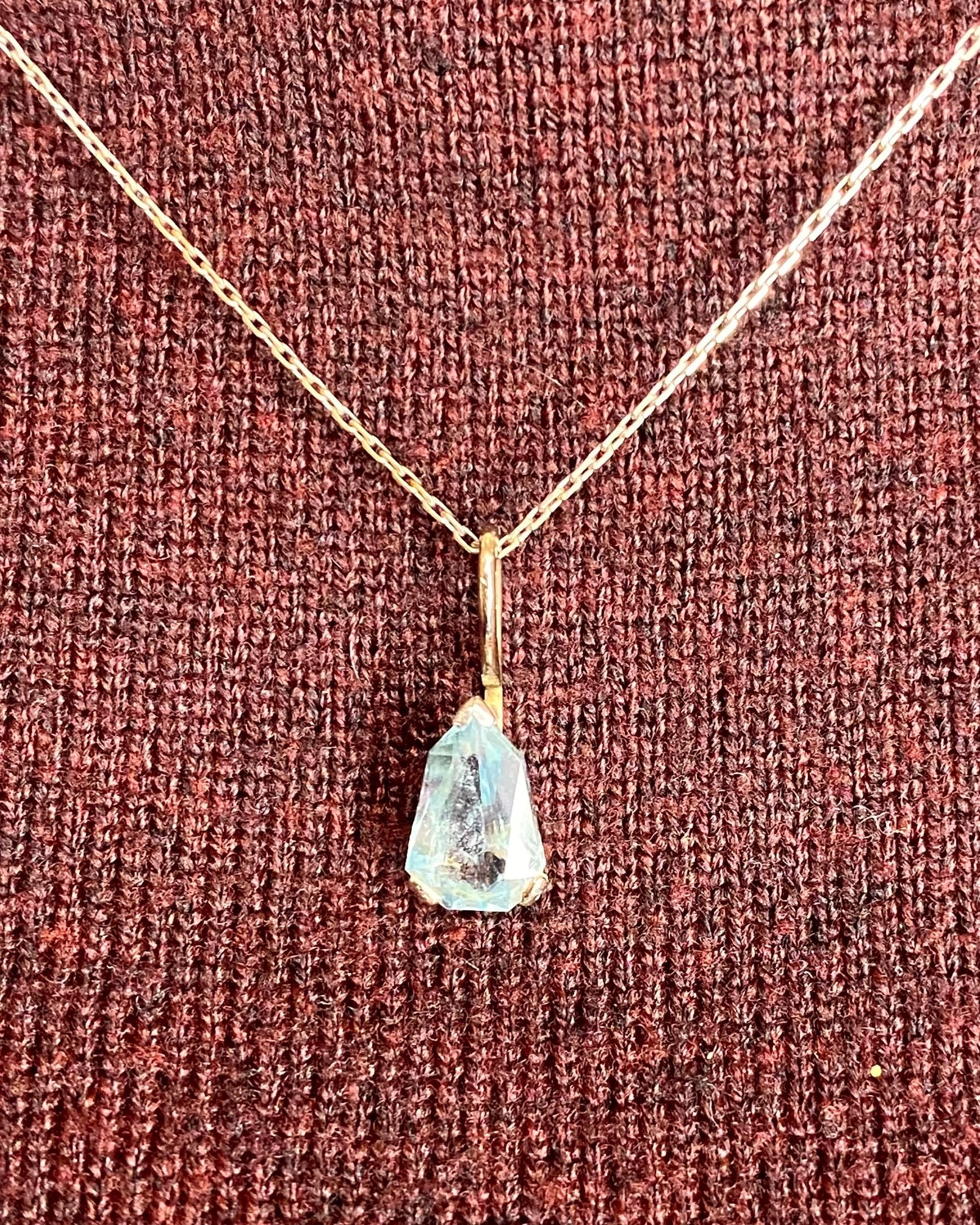 Pendentif Aigue - Marine 1.60 carat "Océane" - Elliade Paris