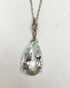 Pendentif Aigue - Marine 20 carats poire & diamant "Nora" - Elliade Paris