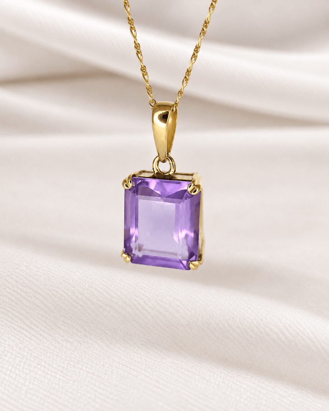 Pendentif Améthyste 4.85 carats "Maryssa" - Elliade Paris