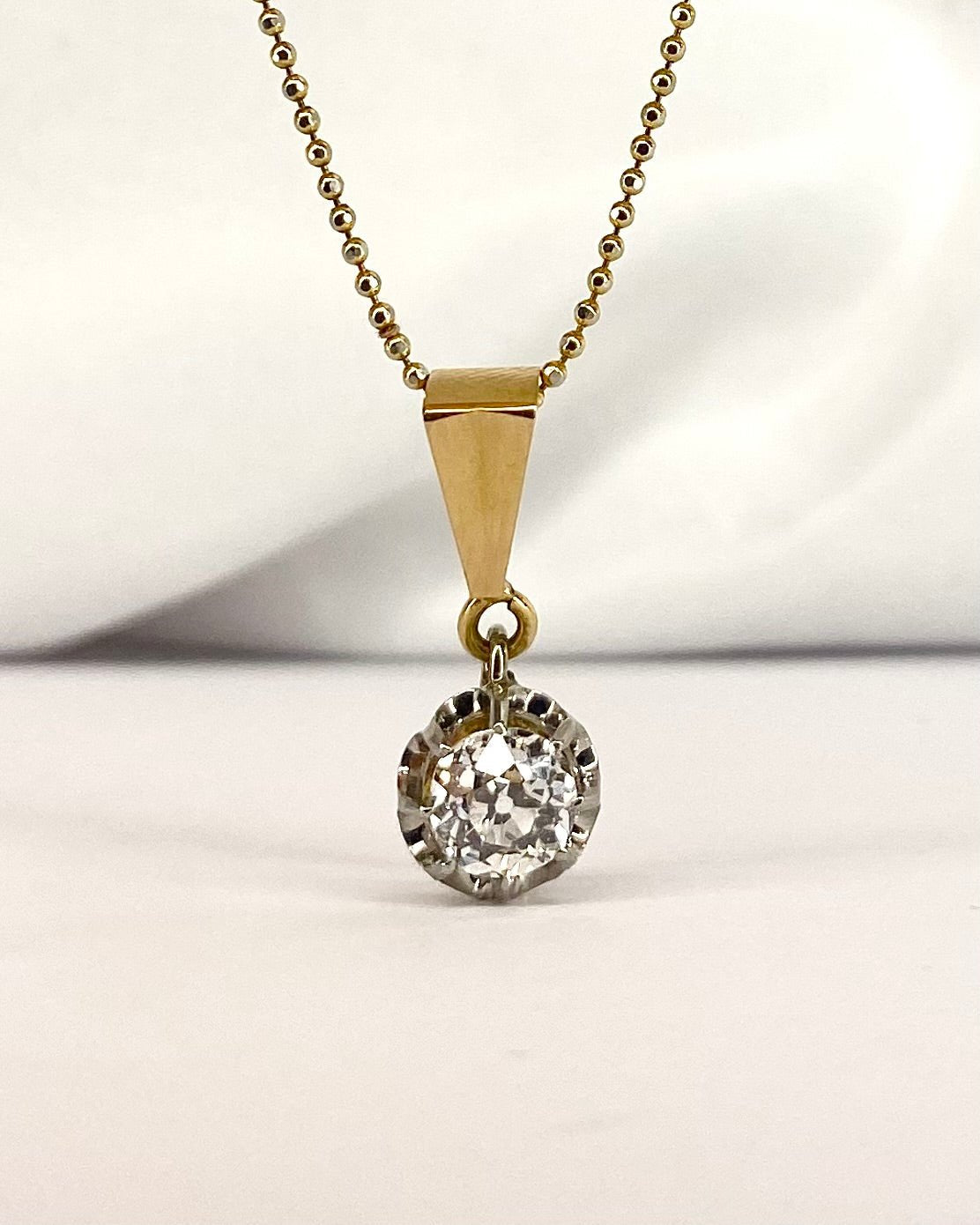 Pendentif Art Déco Diamant 0.57 carat "Asma" - Elliade Paris