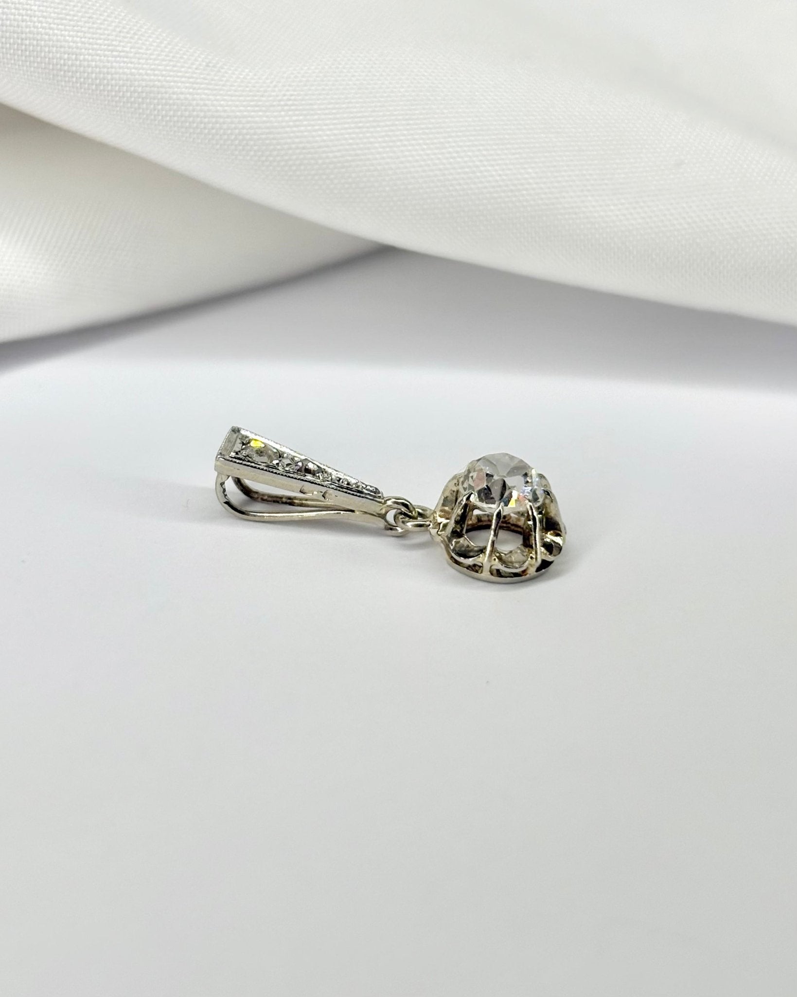 Pendentif Art Déco Diamants 0.41 carat "Kloé" - Elliade Paris