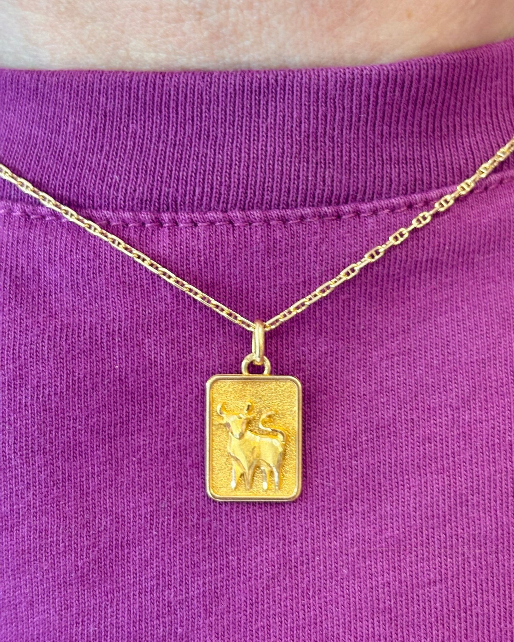 Pendentif Astro Taureau Or Jaune 18 carats "Cyrielle" - Elliade Paris
