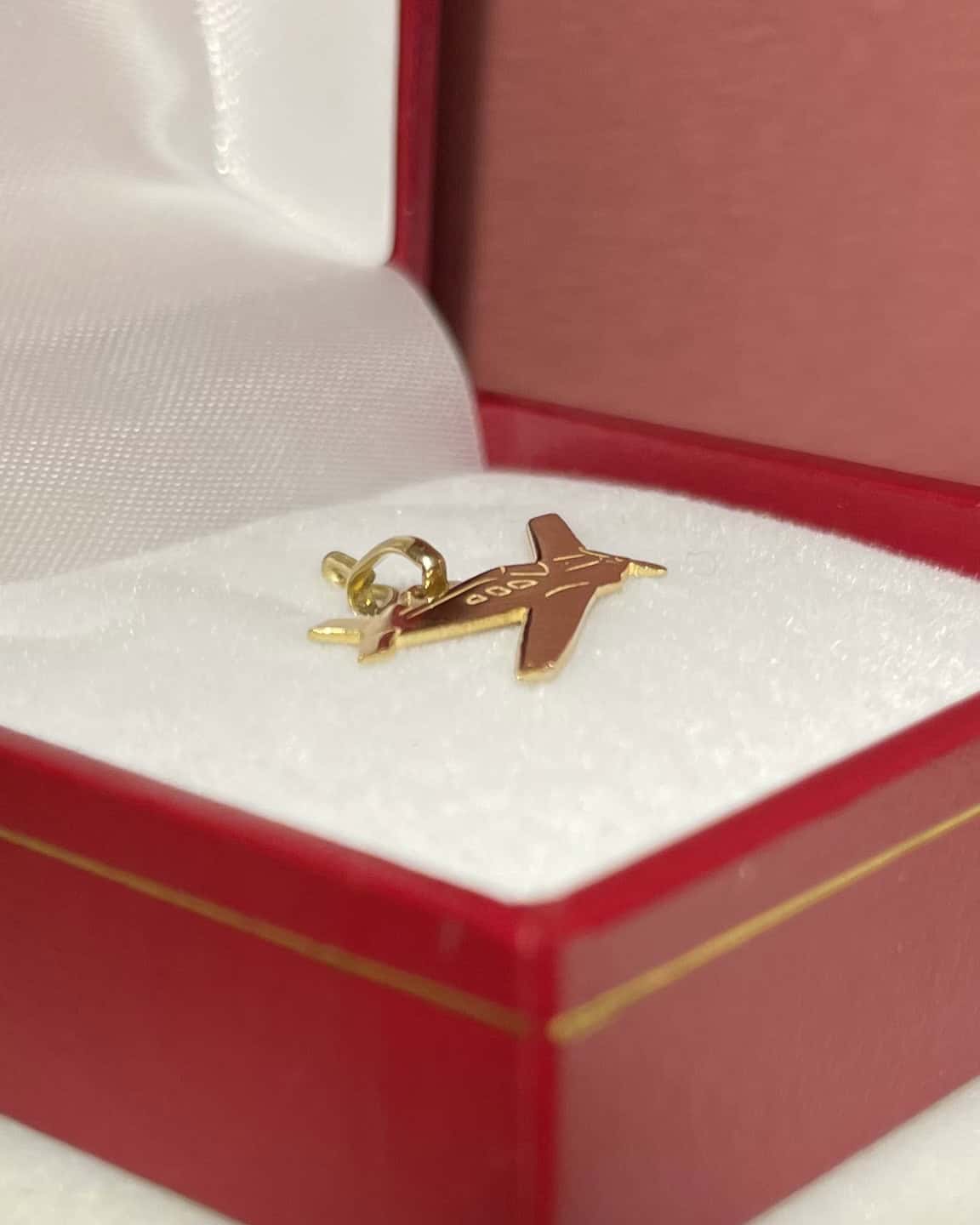 Pendentif Avion Or 18 carats "Jake" - Elliade Paris
