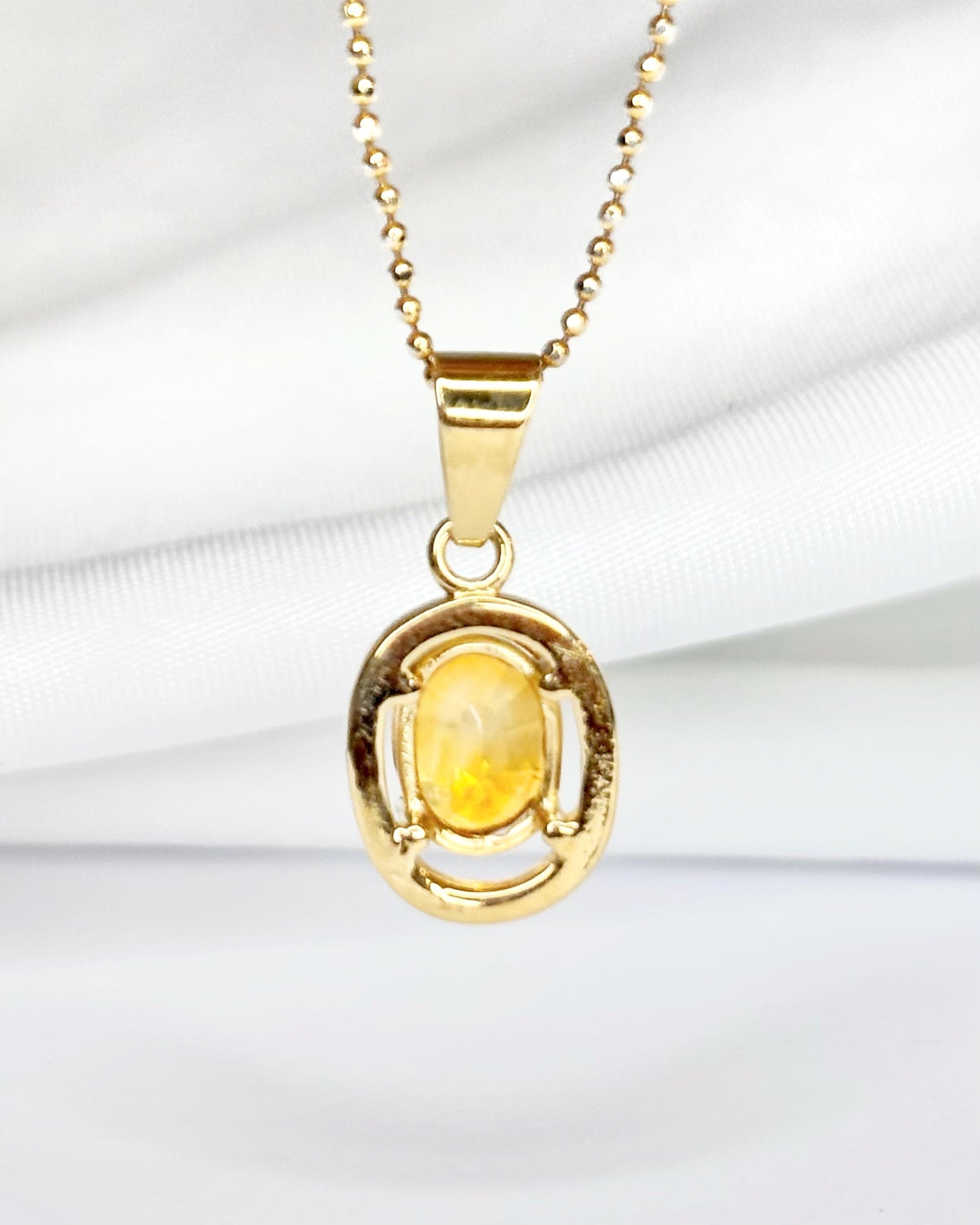 Pendentif Citrine 1.40 carat "Sylvie" - Elliade Paris