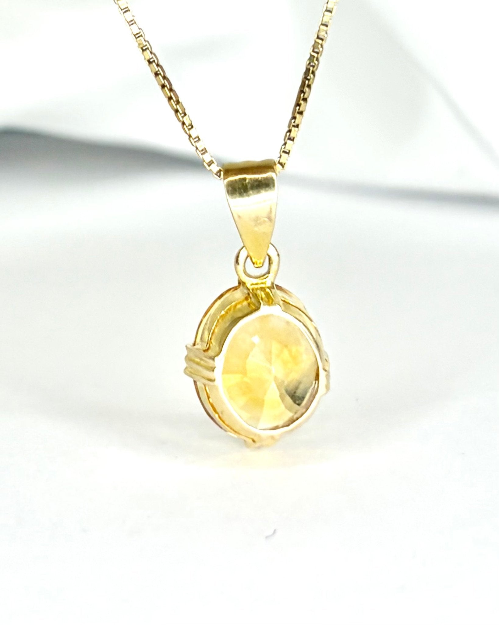 Pendentif Citrine 4.84 carats "Auriane" - Elliade Paris
