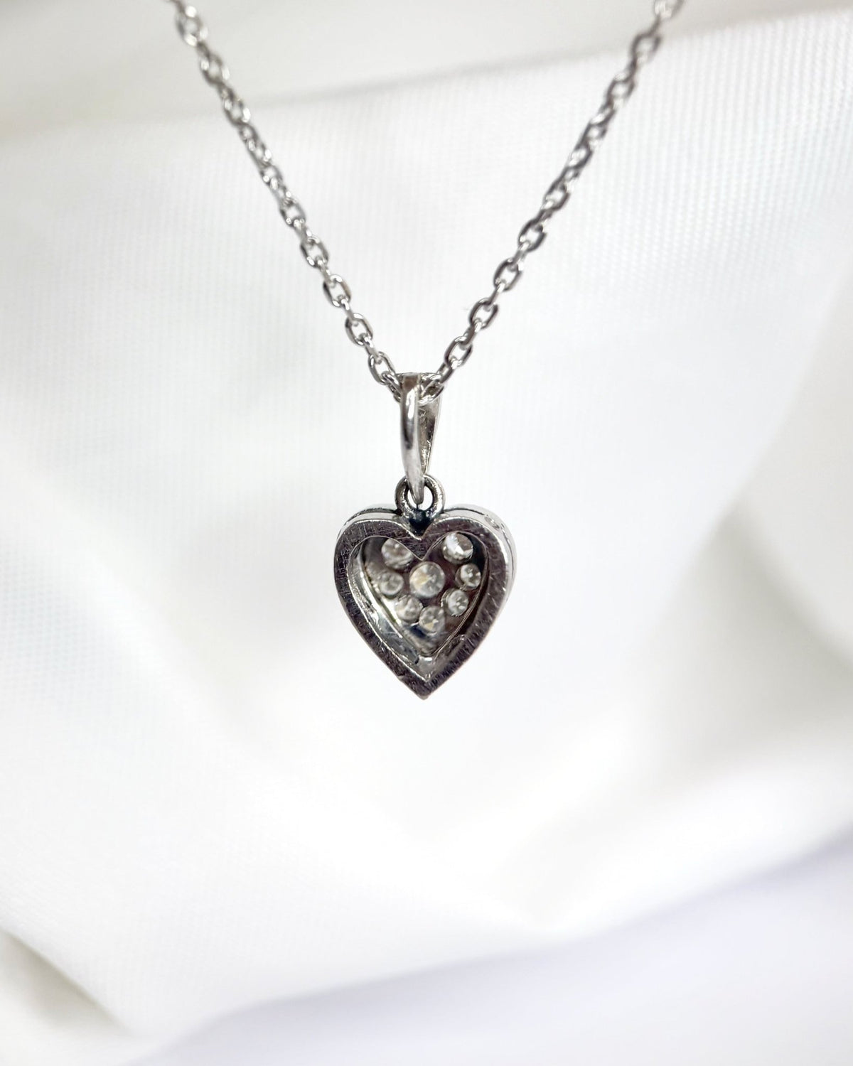 Pendentif Cœur Diamants 0.29 carat "Nicole" - Elliade Paris