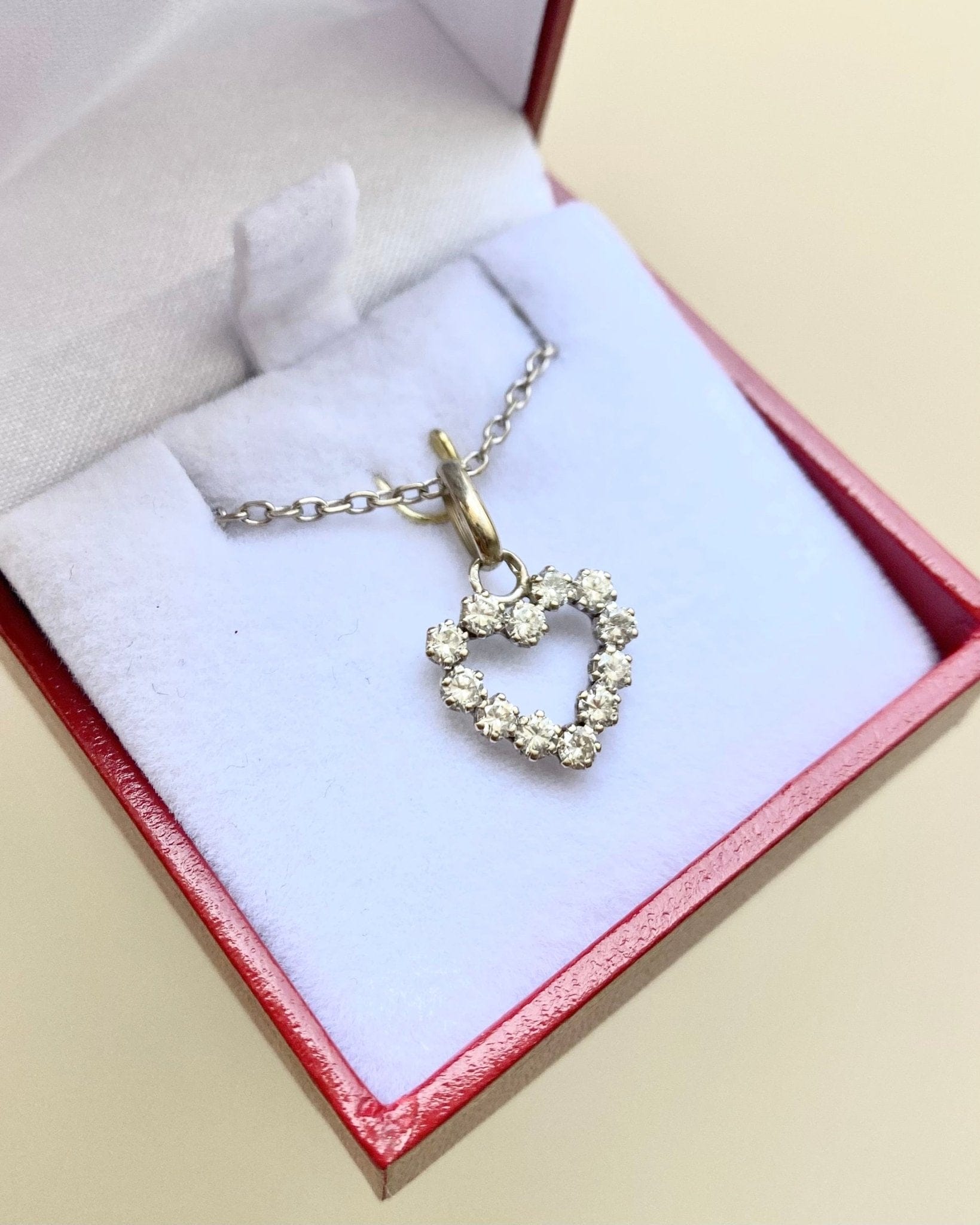 Pendentif Cœur Diamants "Hailey" - Elliade Paris