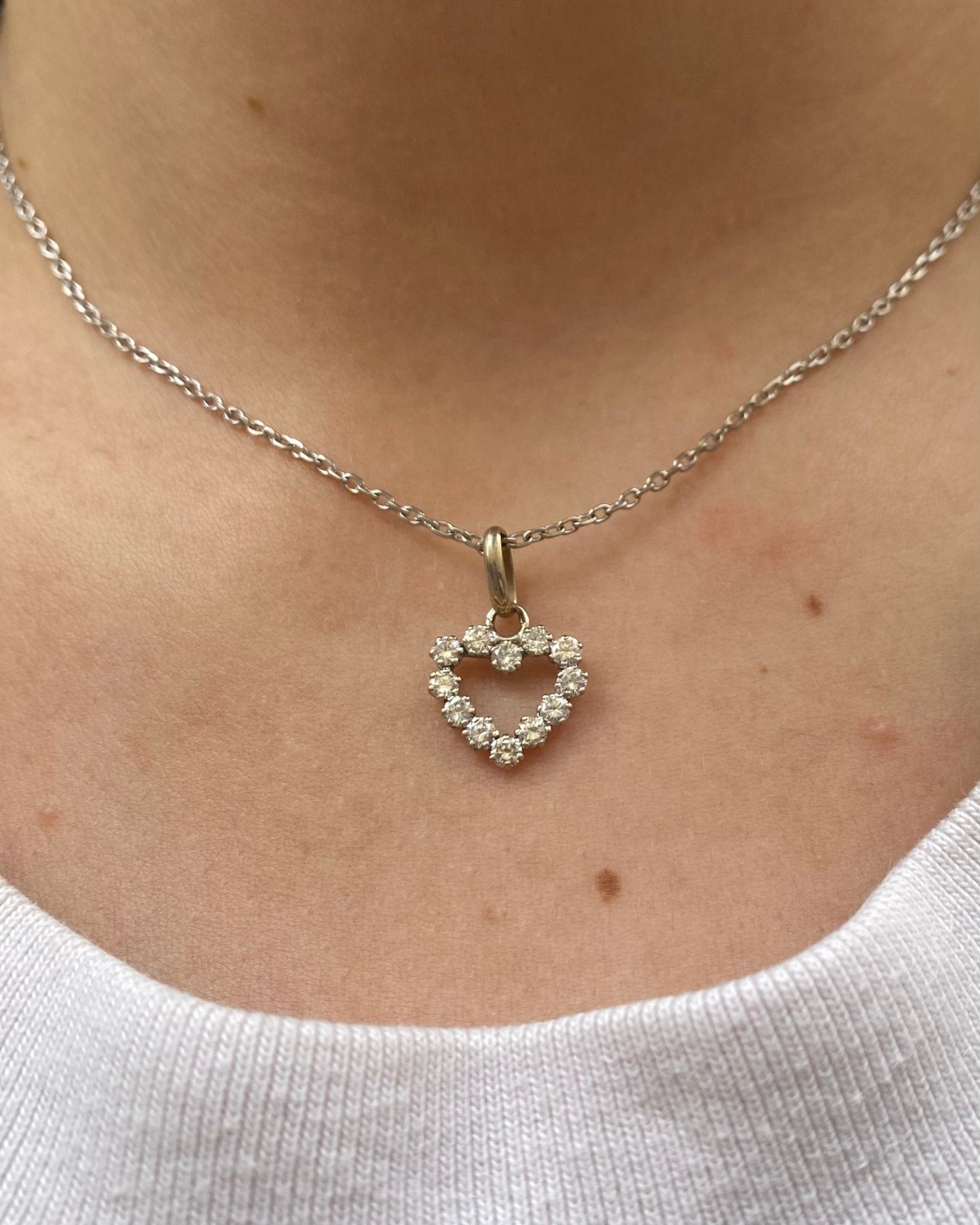Pendentif Cœur Diamants "Hailey" - Elliade Paris