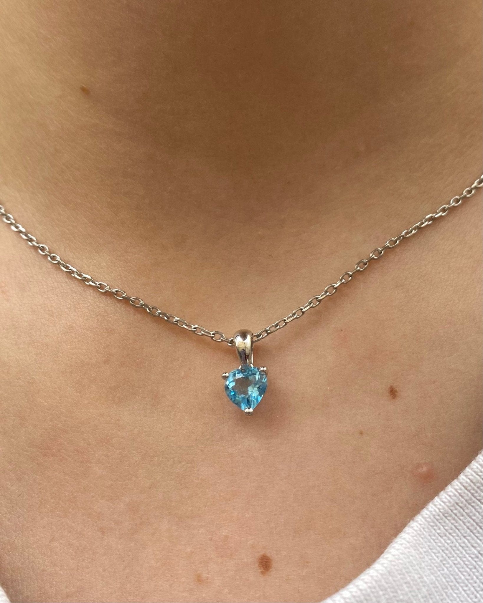 Pendentif Cœur Topaze 0.80 carat "Tanya" - Elliade Paris