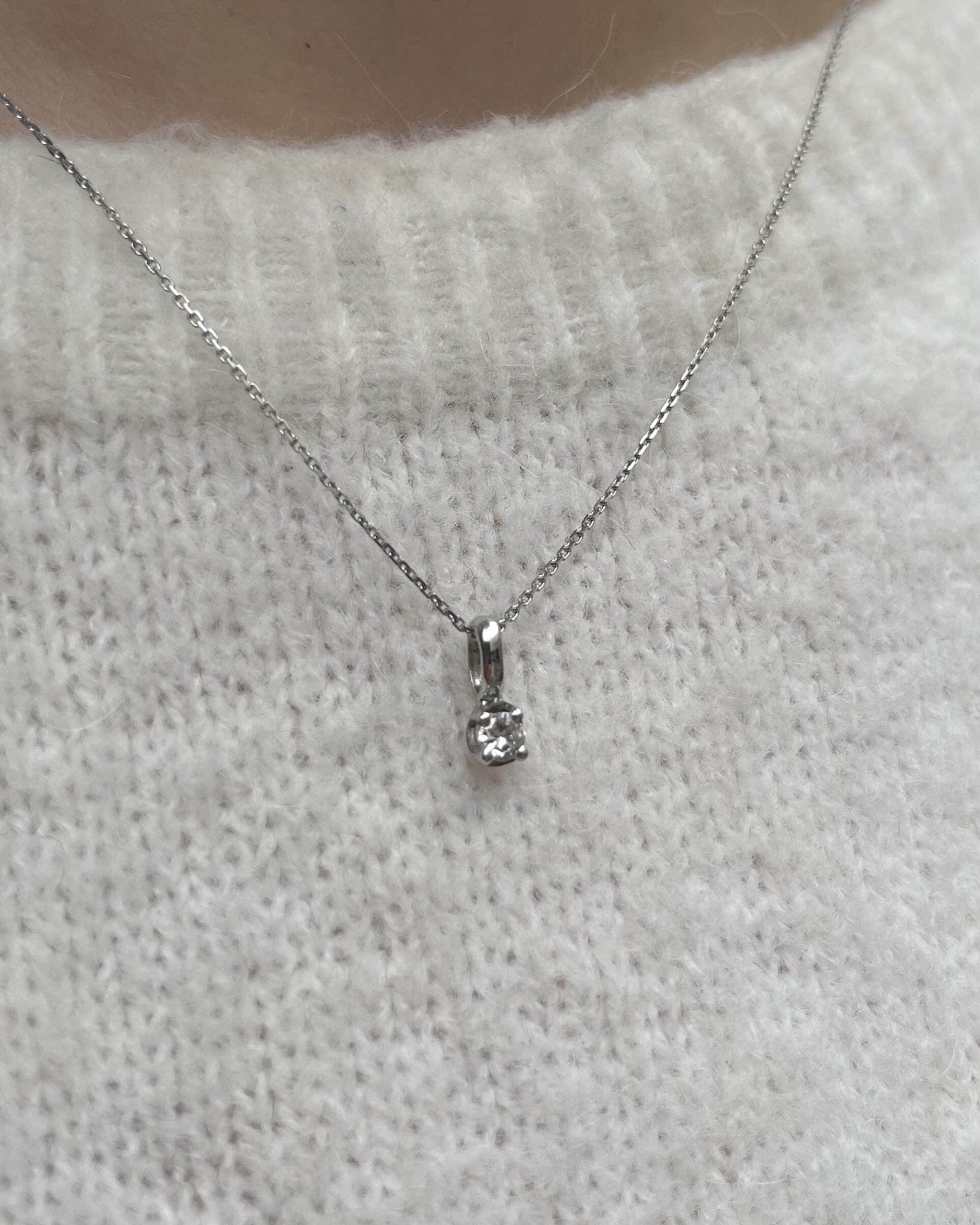 Pendentif Diamant 0.20 carat "Gaelle" - Elliade Paris