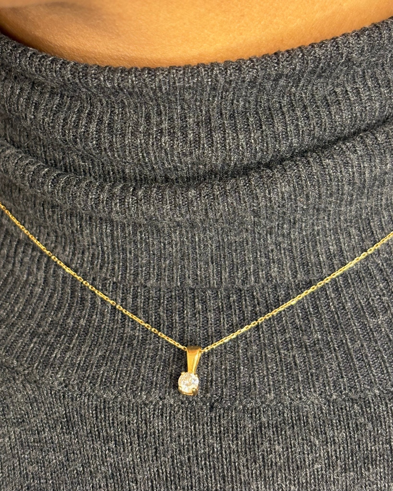 Pendentif Diamant 0.25 carat "Alex" - Elliade Paris