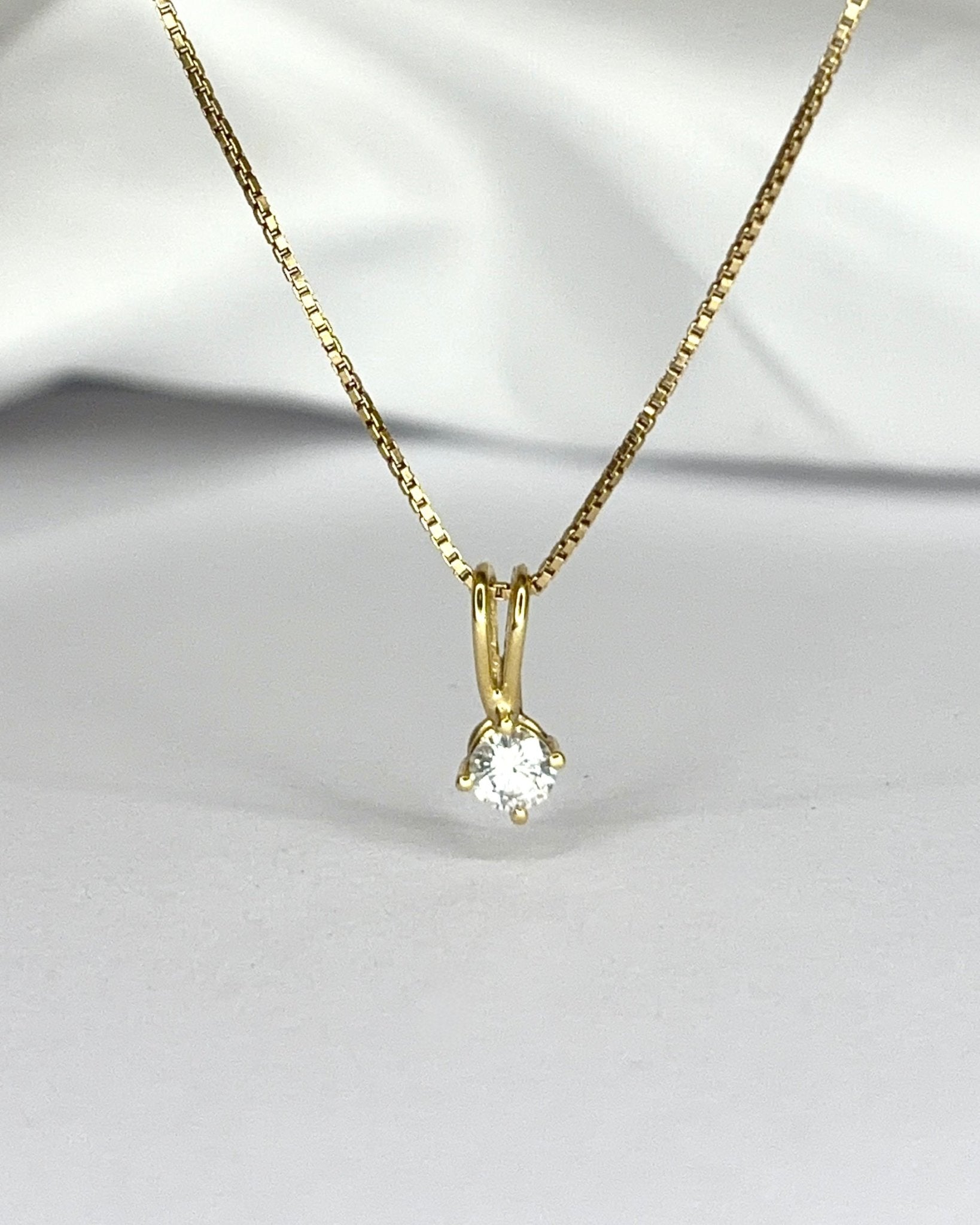 Pendentif Diamant 0.27 carat "Viny" - Elliade Paris