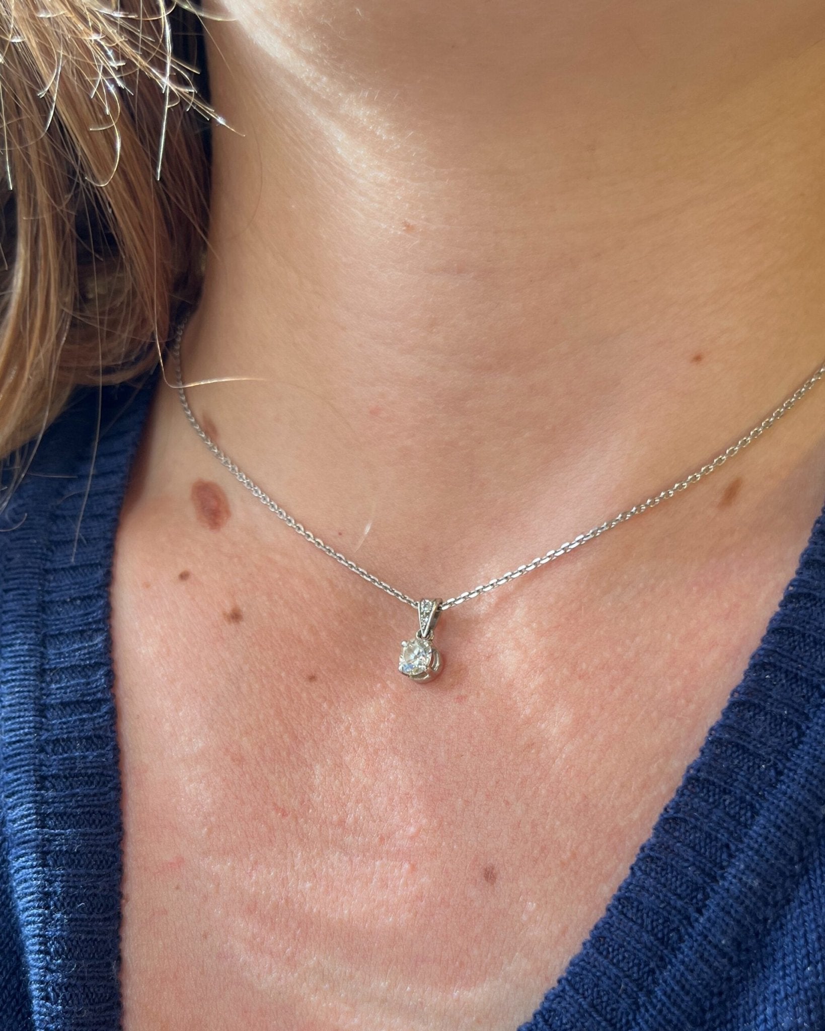 Pendentif Diamant 0.35 carat "Charley" - Elliade Paris