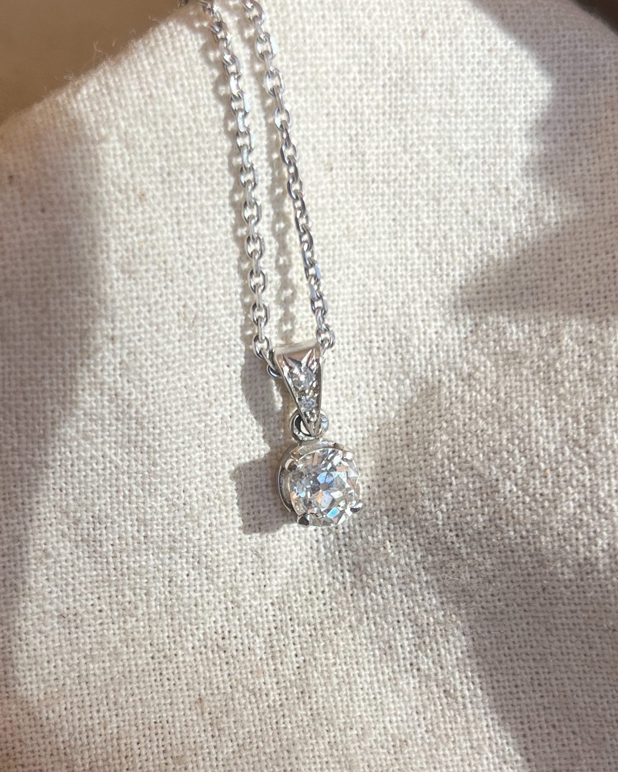Pendentif Diamant 0.35 carat "Charley" - Elliade Paris