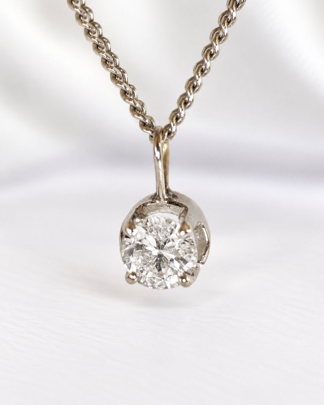 Pendentif Diamant 0.55 carat G/SI2 "Emerline" - Elliade Paris