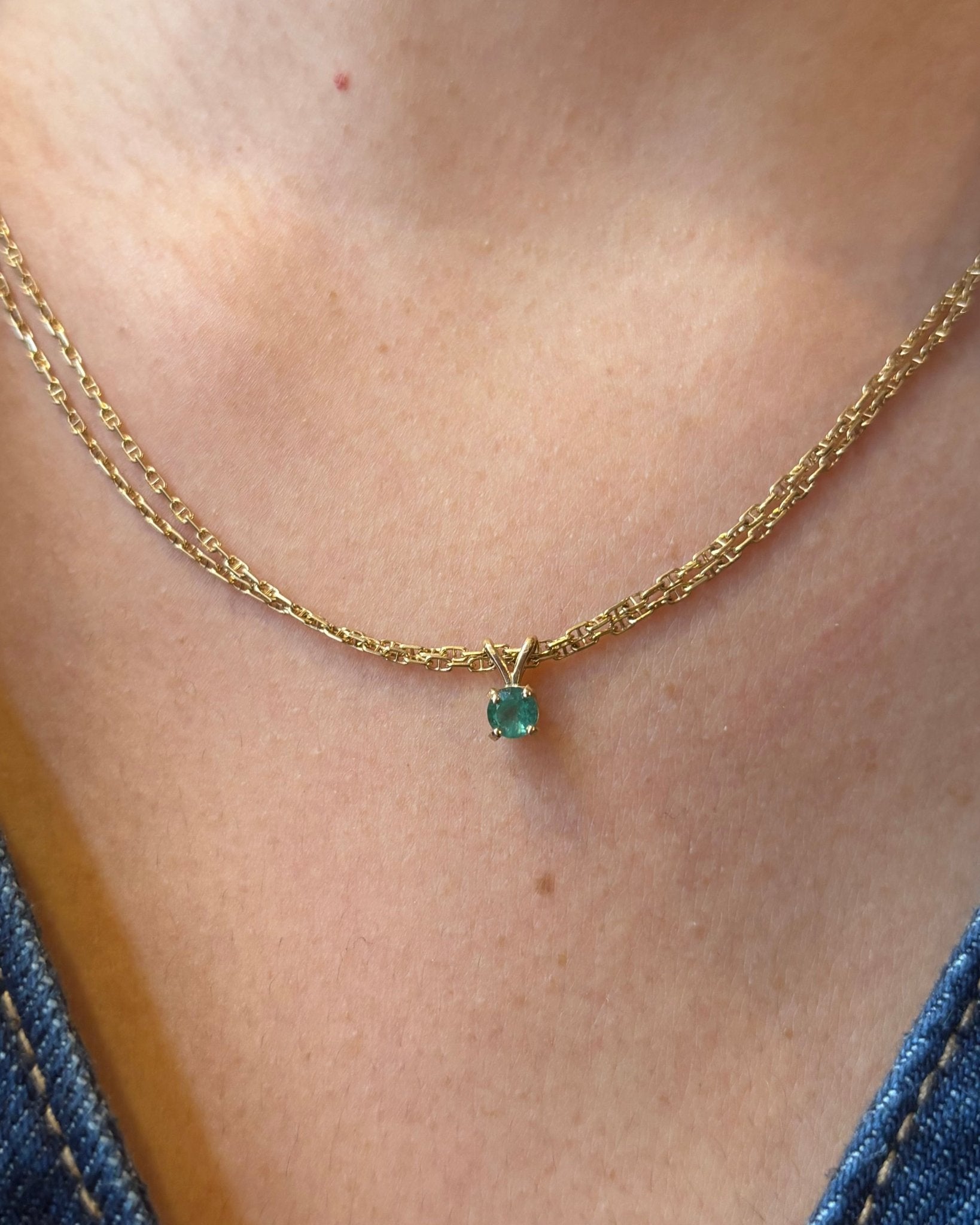 Pendentif Émeraude 0.25 ct "Carla" - Elliade Paris